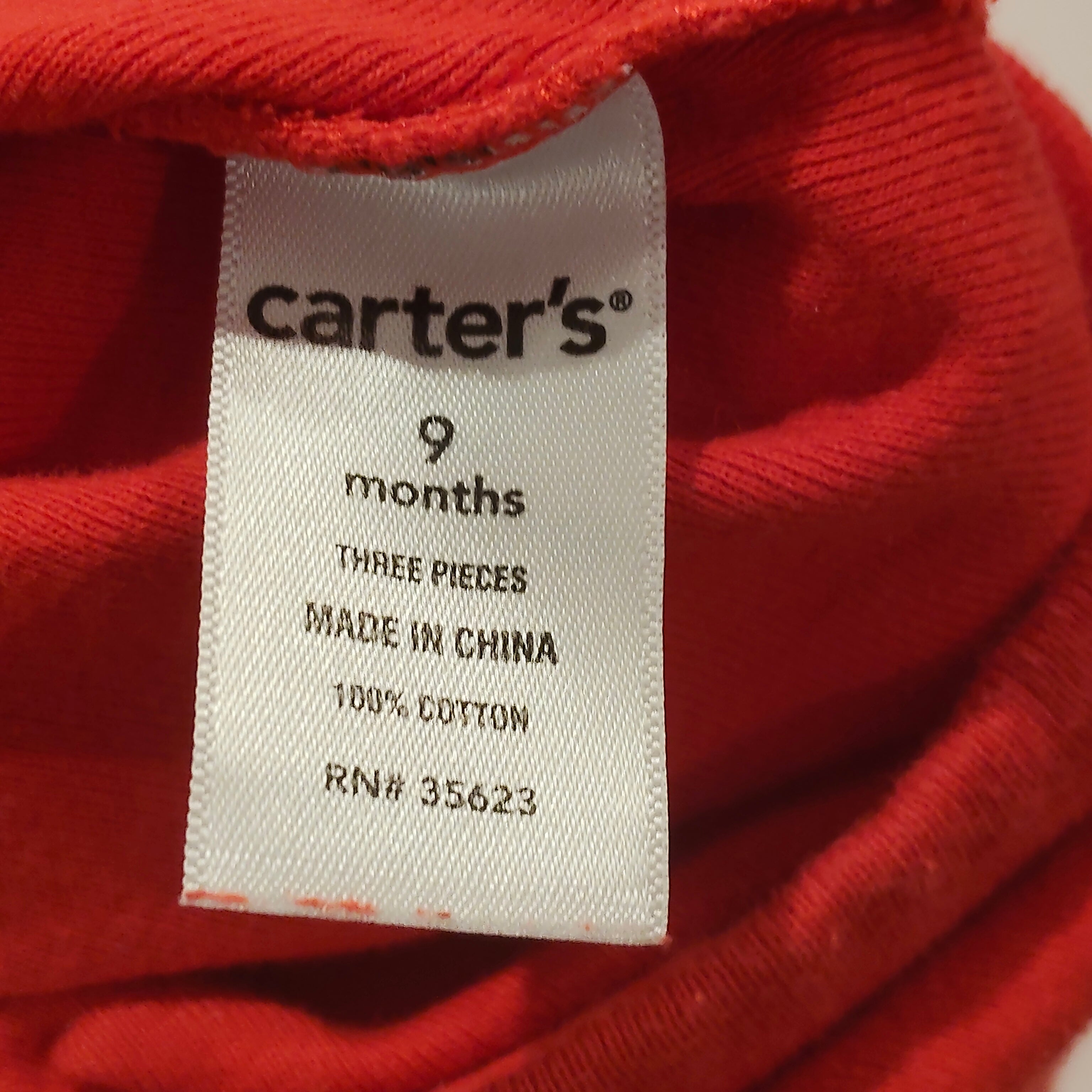 CARTER'S bodysuit size 9m baby OFF TO GRANDMA'S