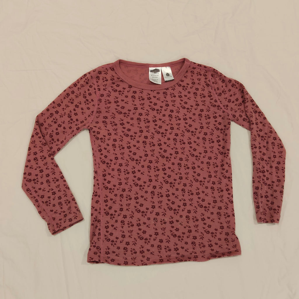 CROWN RANGE 100% Merino top size 10 girls long sleeve