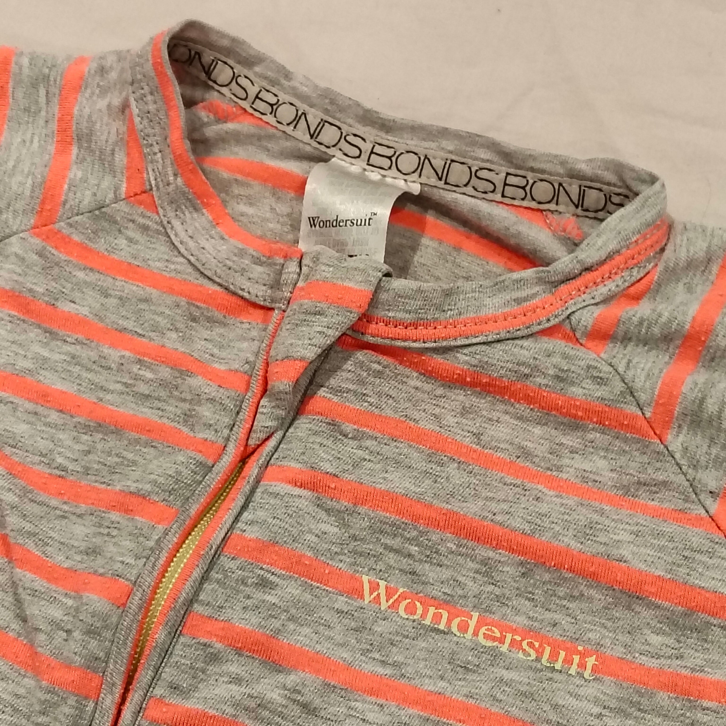 BONDS Wondersuit size 12-18m baby stripes