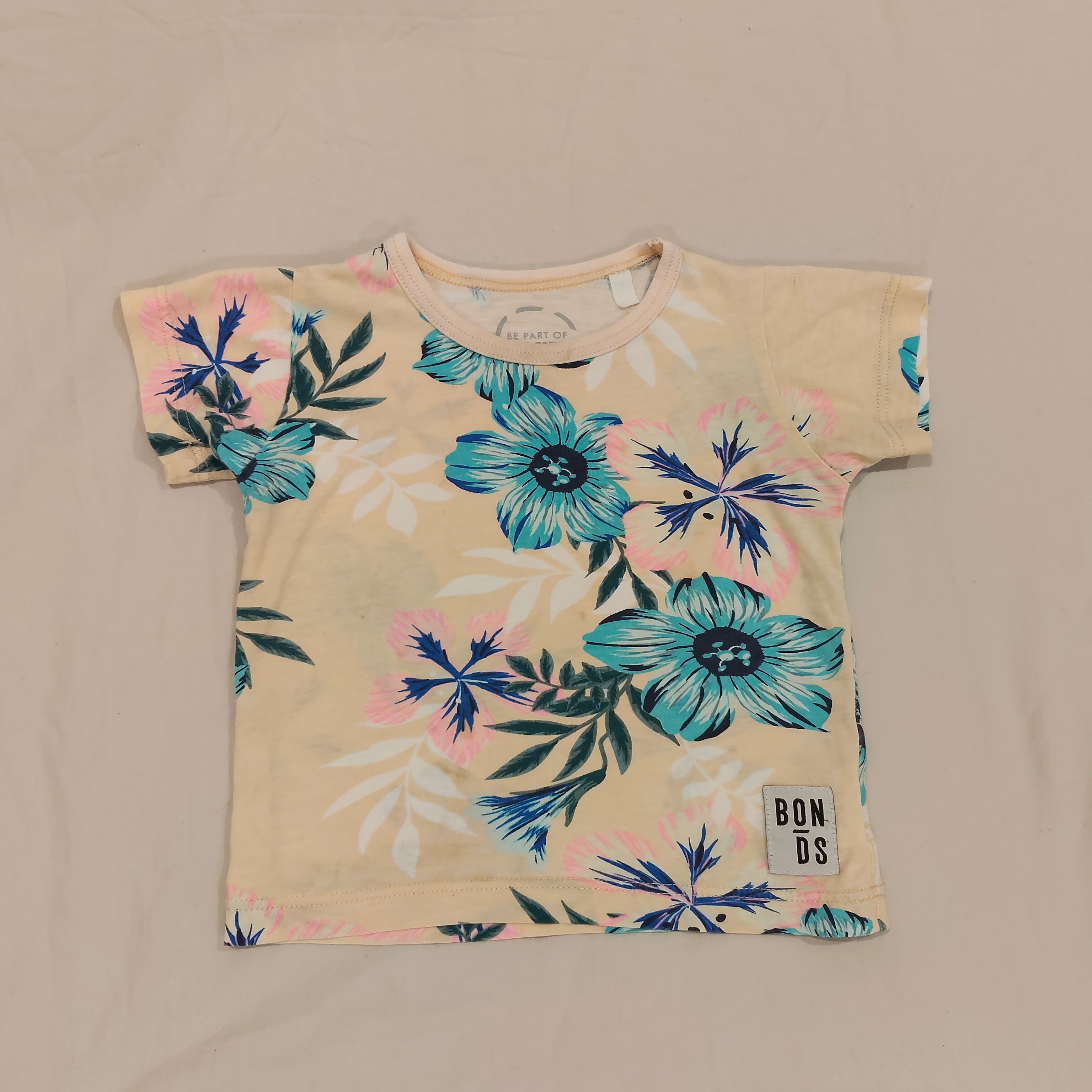 BONDS crew tee size 6-12m girls short sleeve