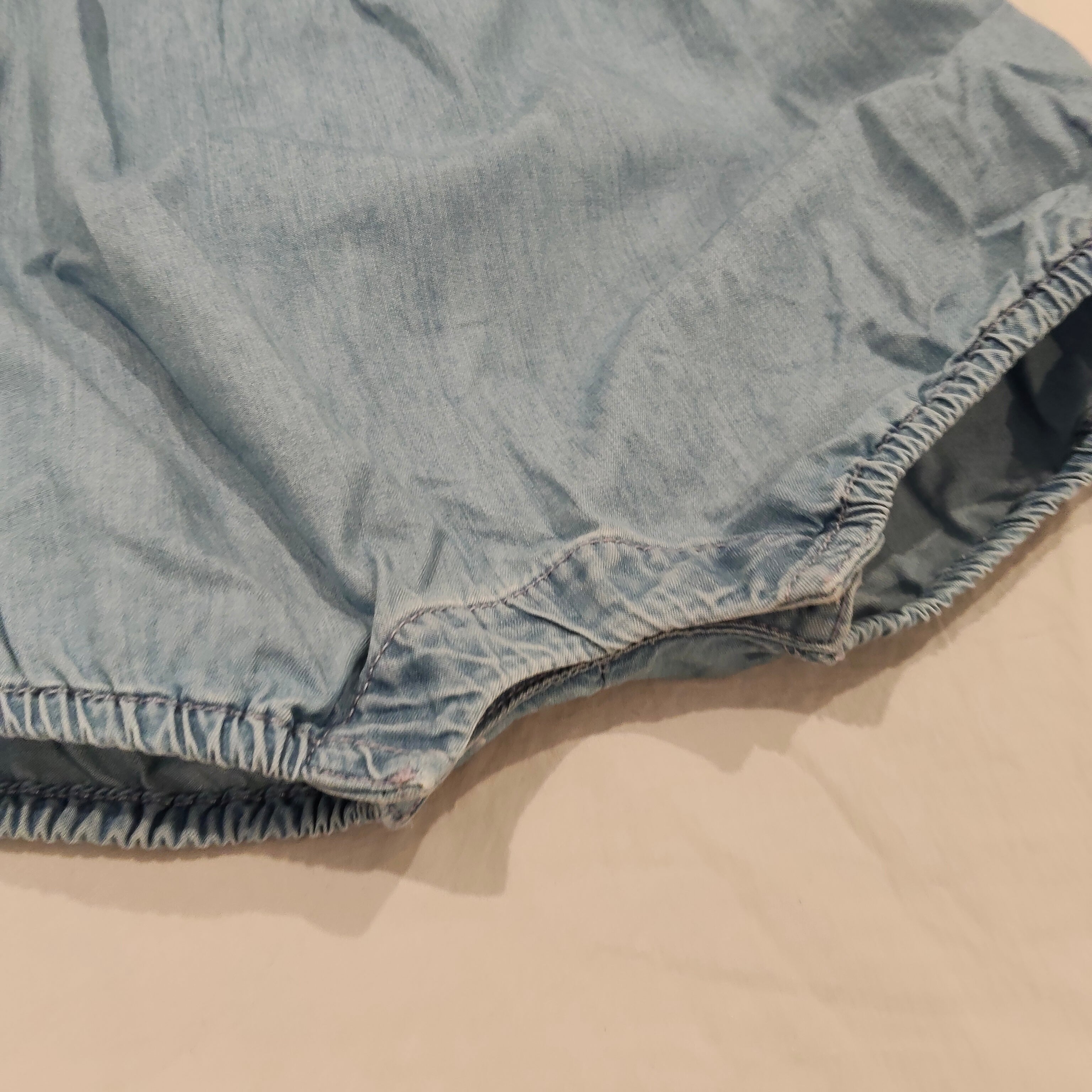 GAP baby denim rompers size 6-12m girls