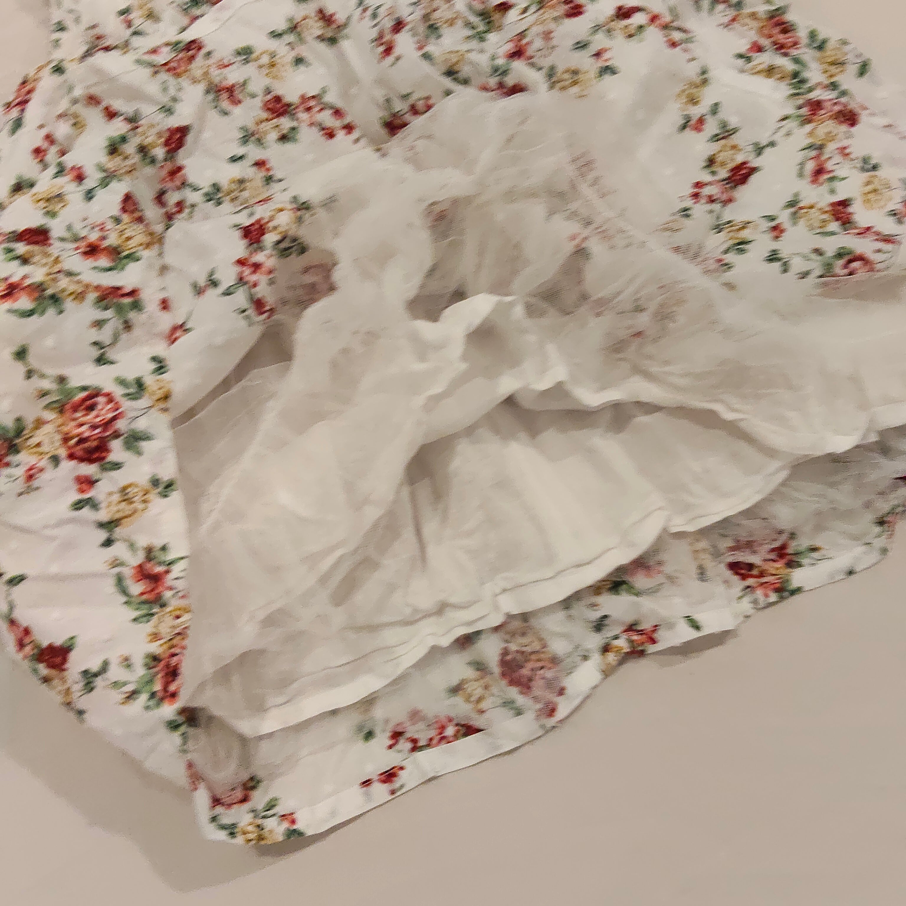 CHRISTINE FANG Floral Dress with Frill in White size M girls (3-4yrs)