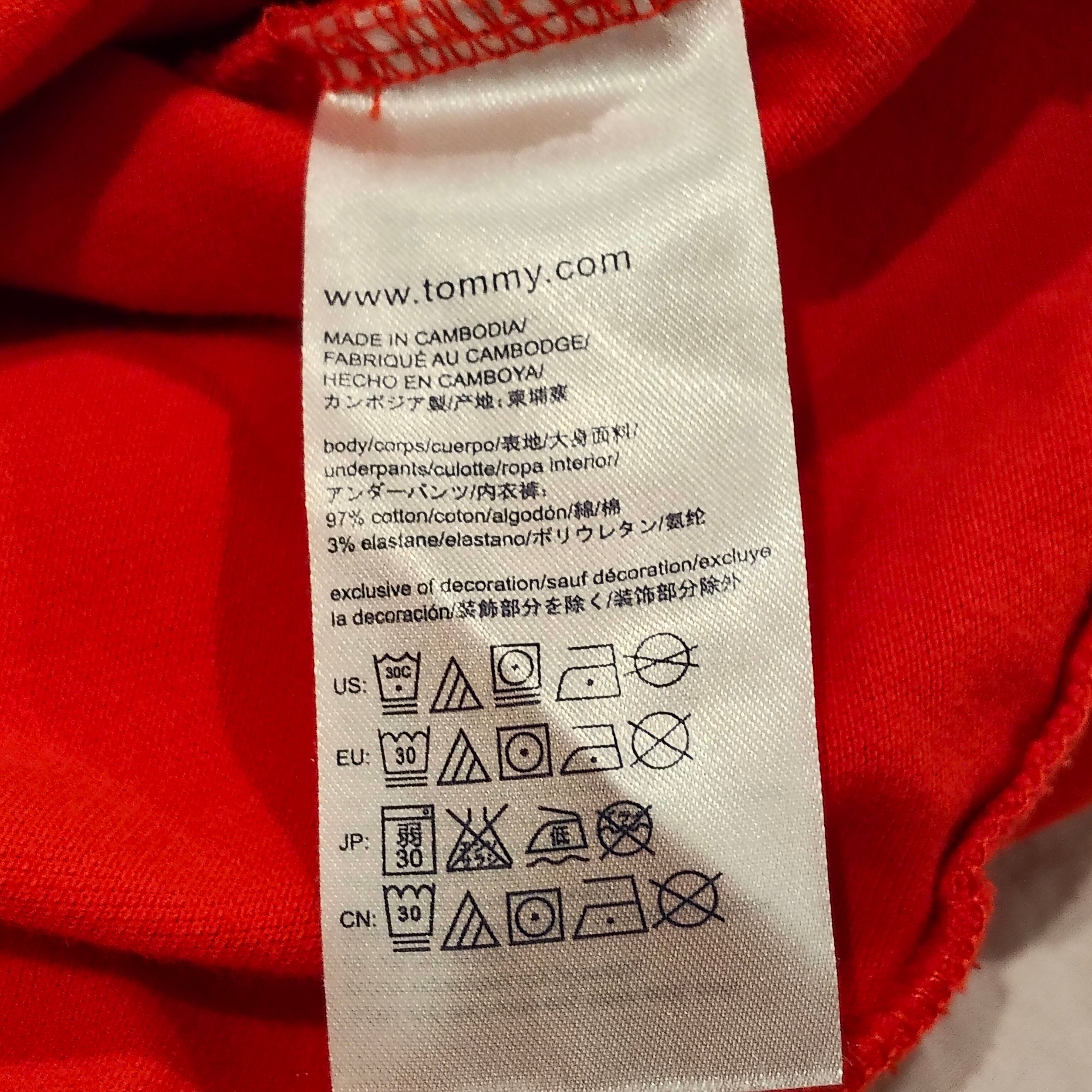 TOMMY HILFIGER polo dress size 2yrs girls red short sleeve