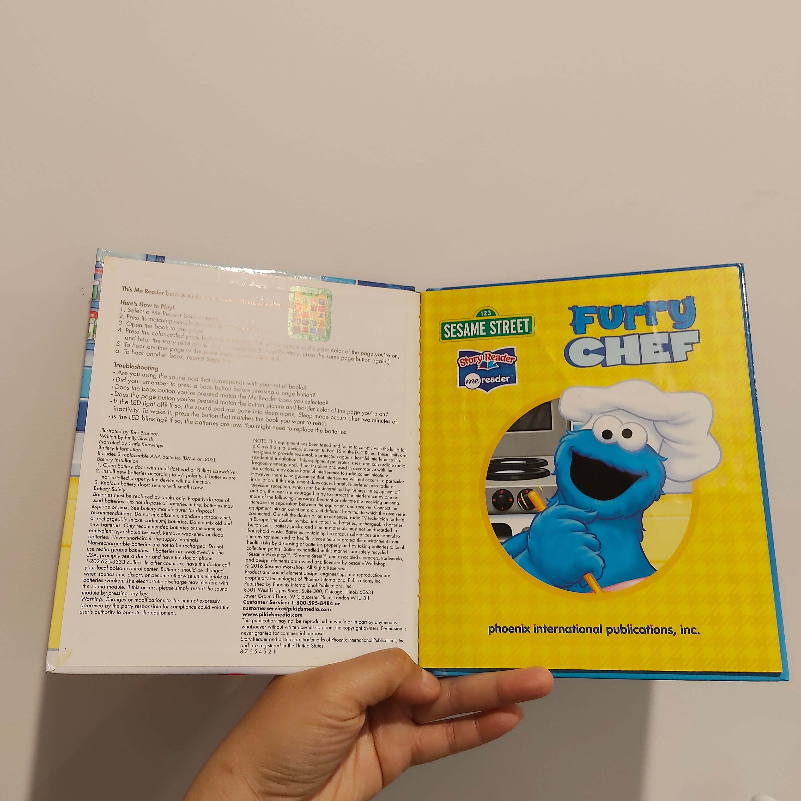 Sesame Street "Furry Chef" Hardcover Book