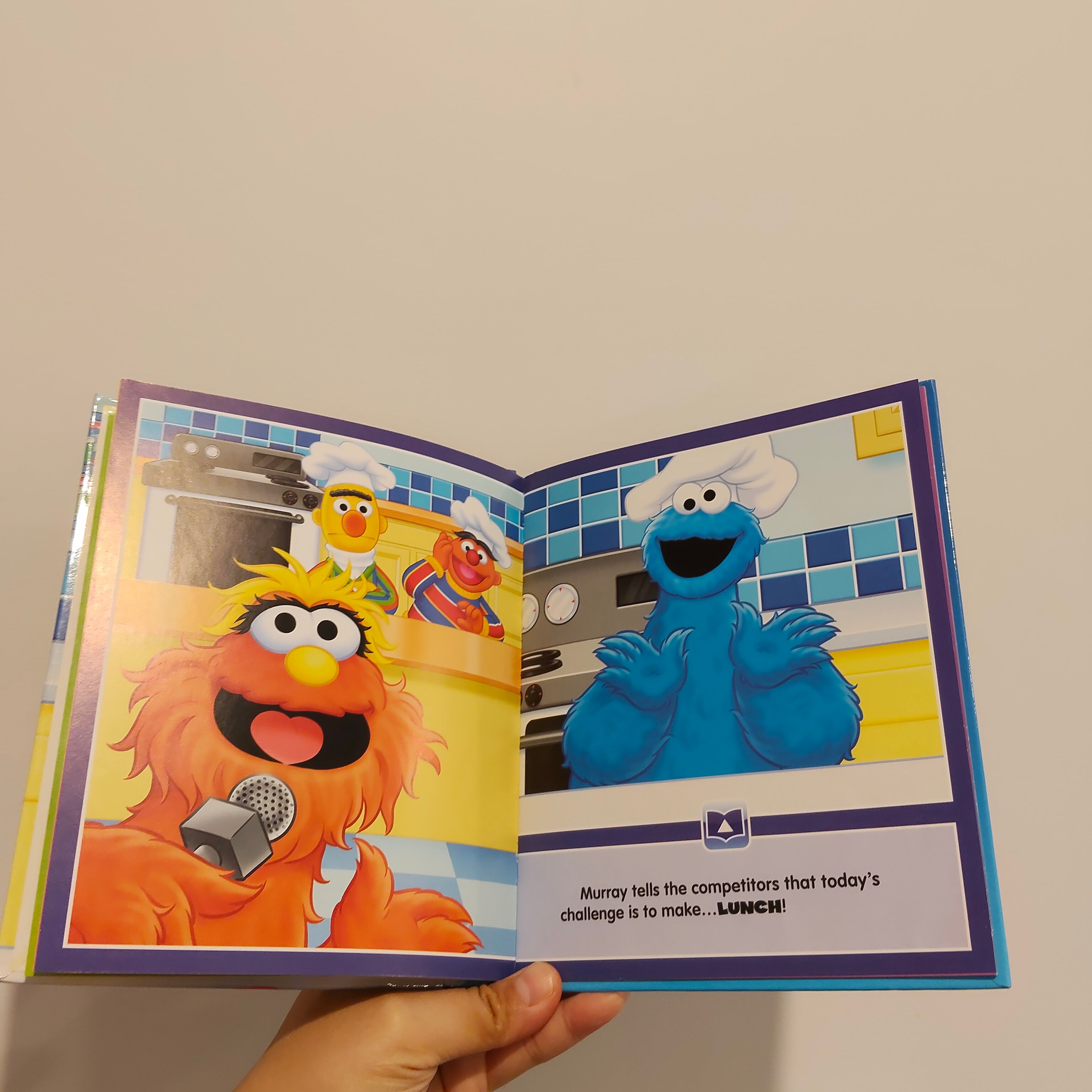 Sesame Street "Furry Chef" Hardcover Book