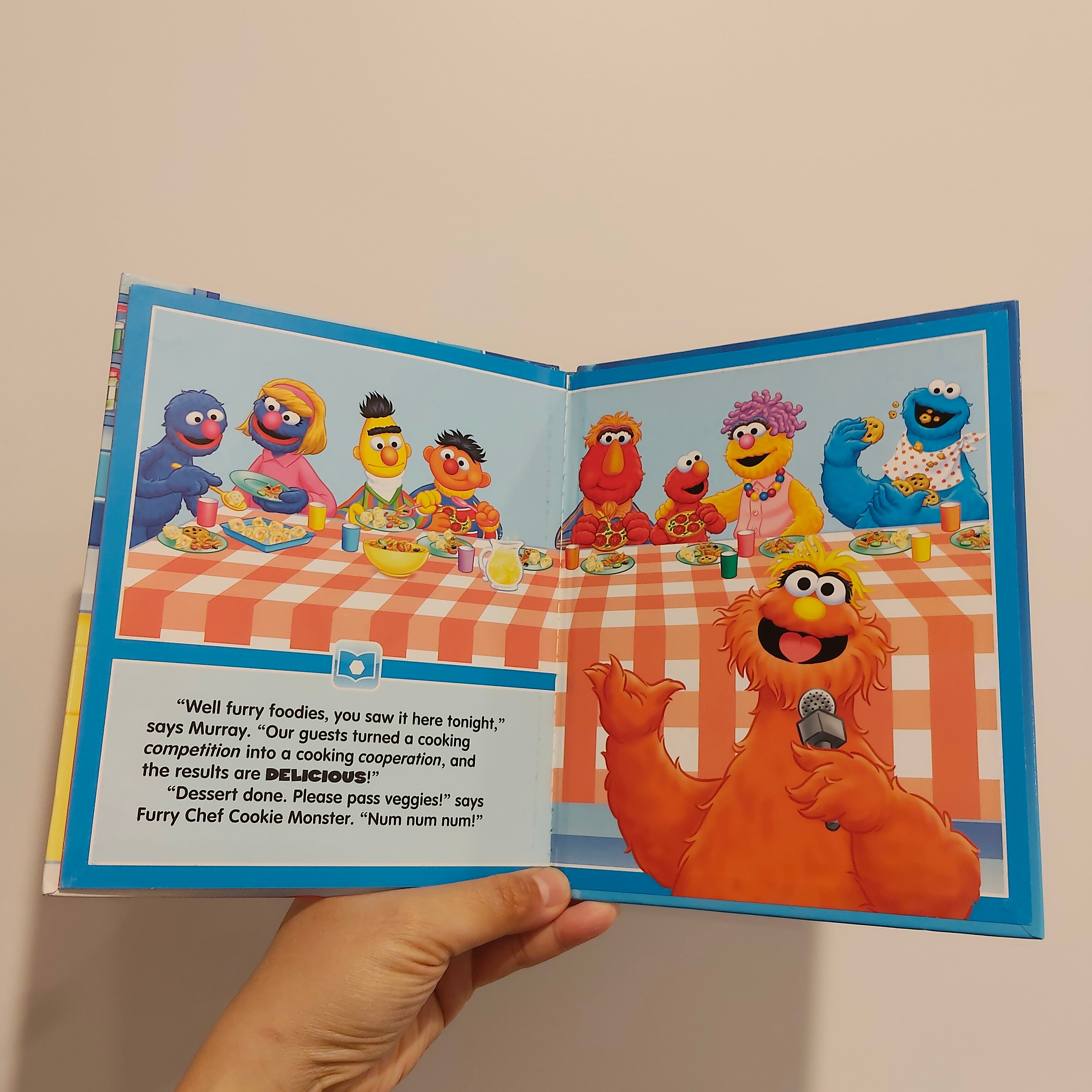 Sesame Street "Furry Chef" Hardcover Book