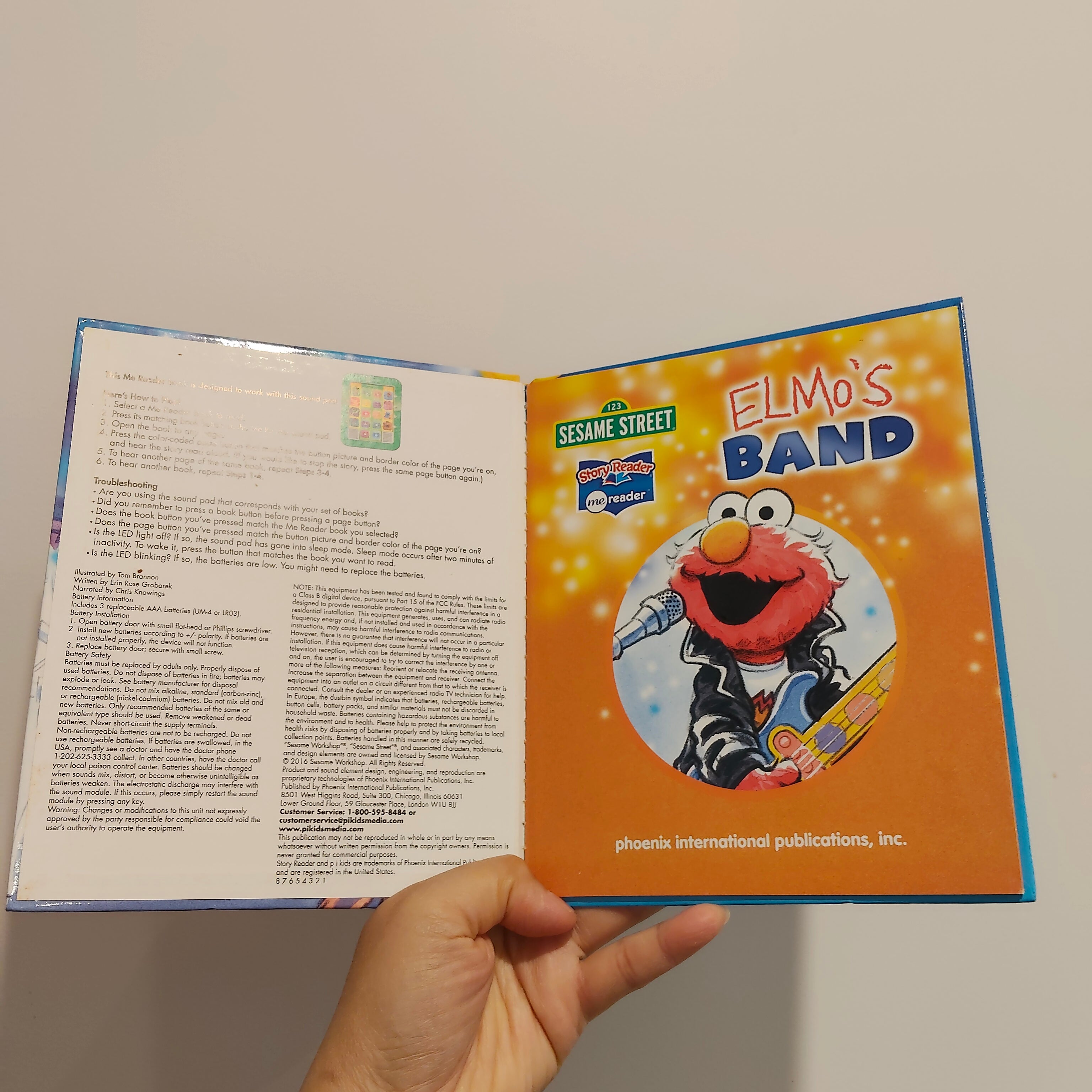 Sesame Street "Elmo's Band" Hardcover Book