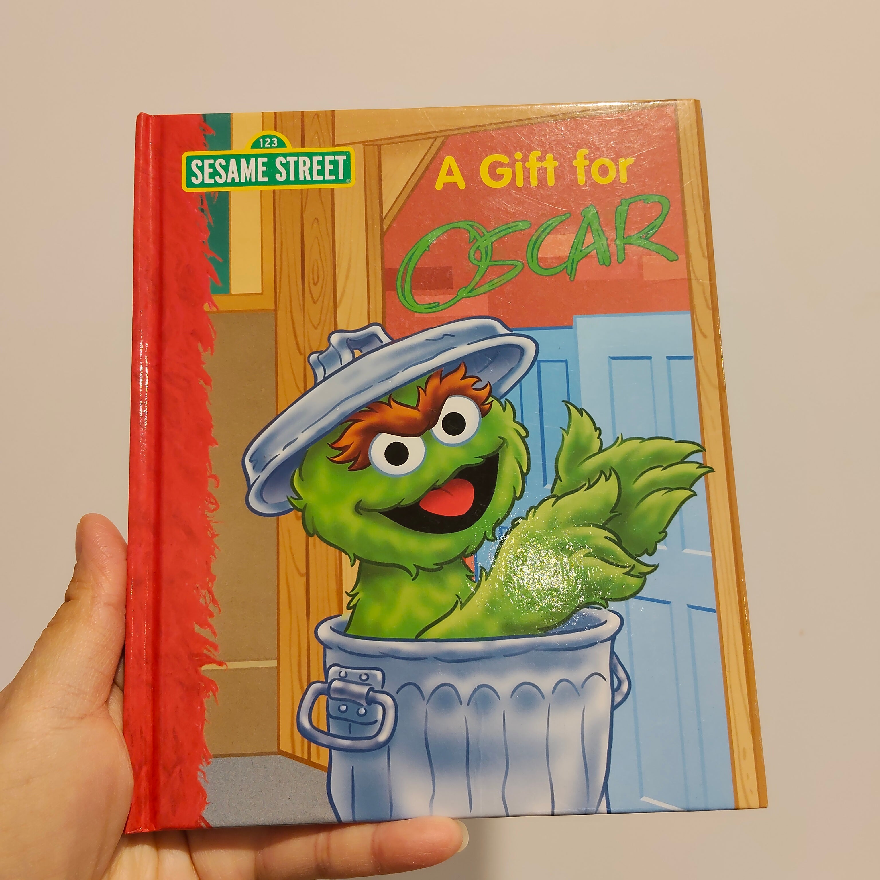 Sesame Street "A Gift for Oscar" Hardcover Book