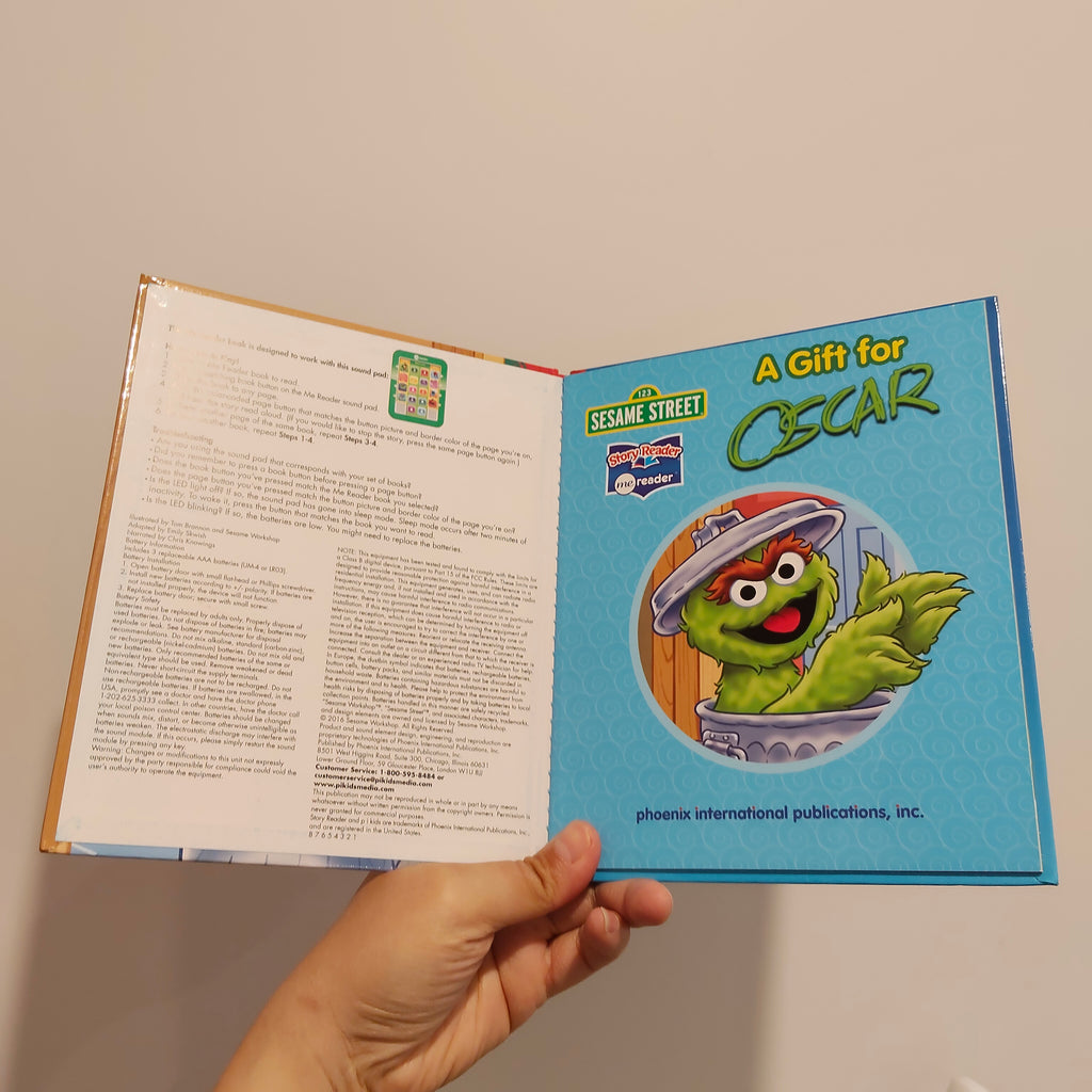 Sesame Street "A Gift for Oscar" Hardcover Book