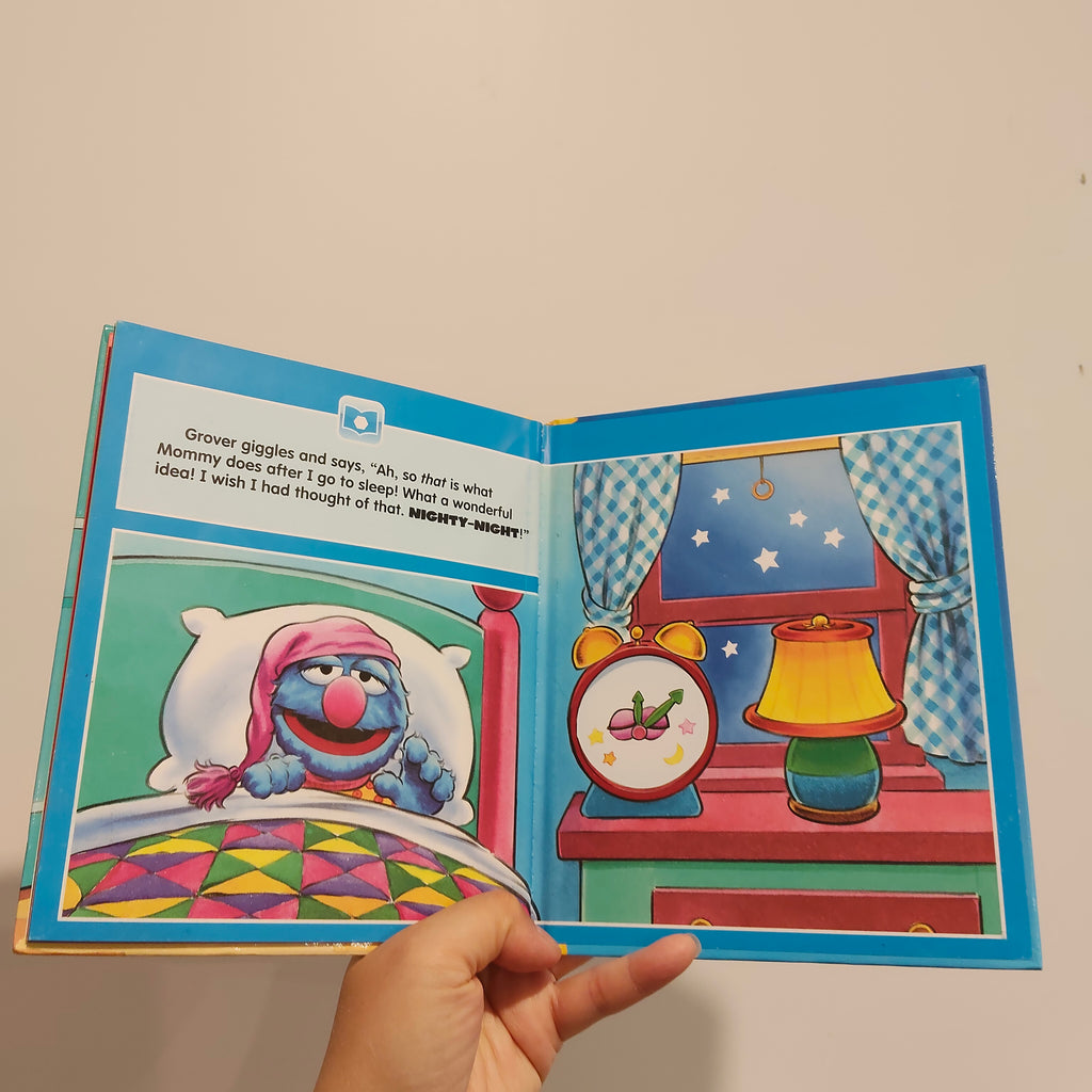 Sesame Street "Up Late Grover" Hardcover Book