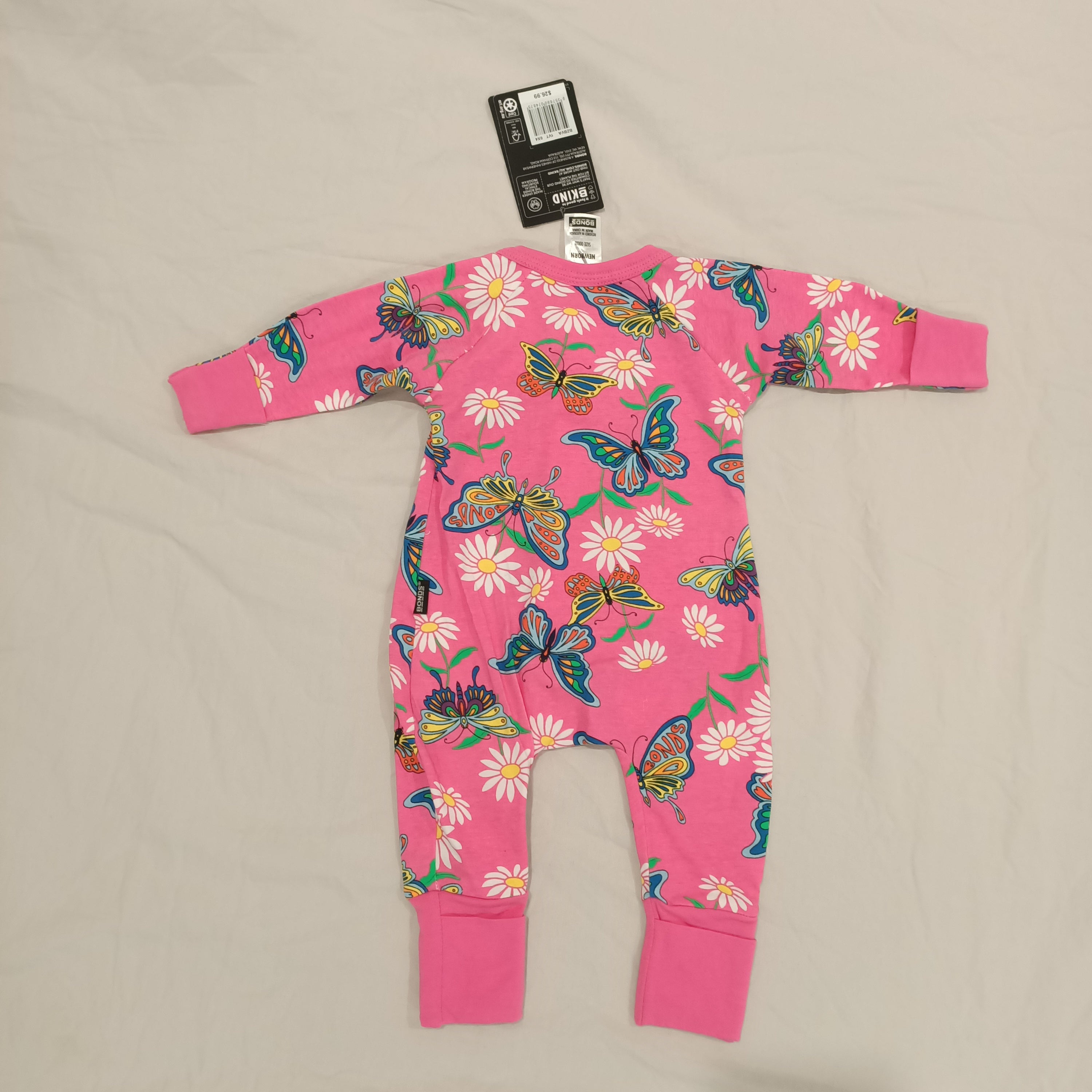 New BONDS Wondersuit size Newborn baby girls RRP $26.99