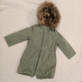 GAP baby 3-in-1 jacket size 4yrs toddler with removable fur vest unisex khaki green parka