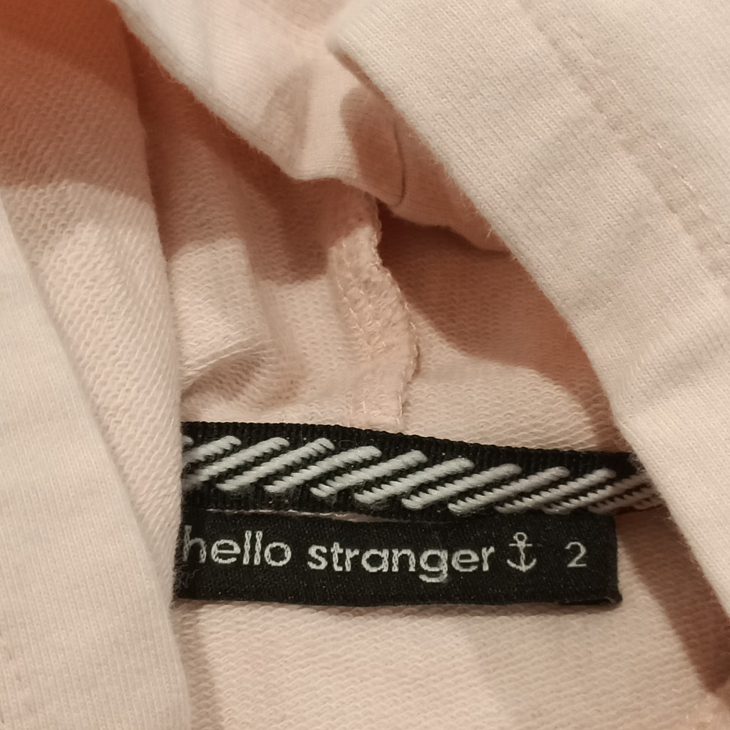 HELLO STRANGER hoodie size 2yrs pink