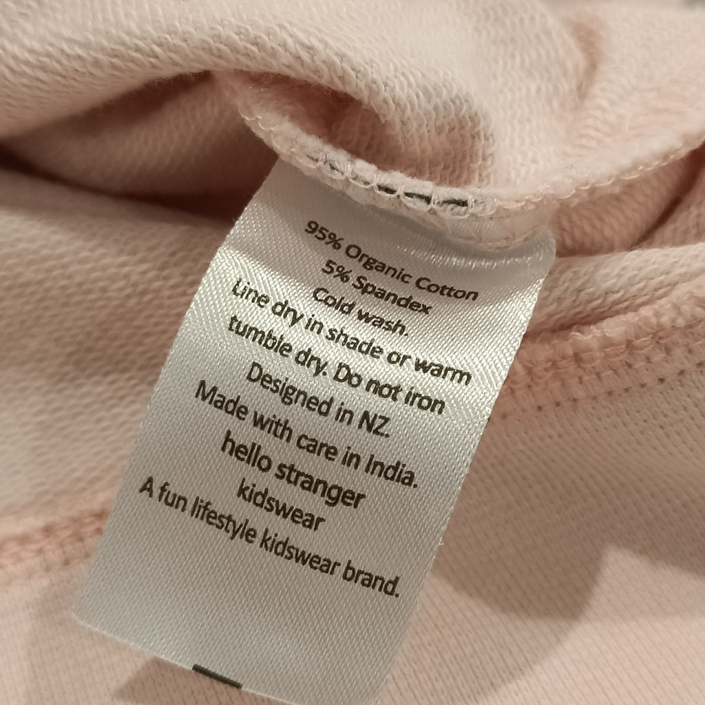 HELLO STRANGER hoodie size 2yrs pink