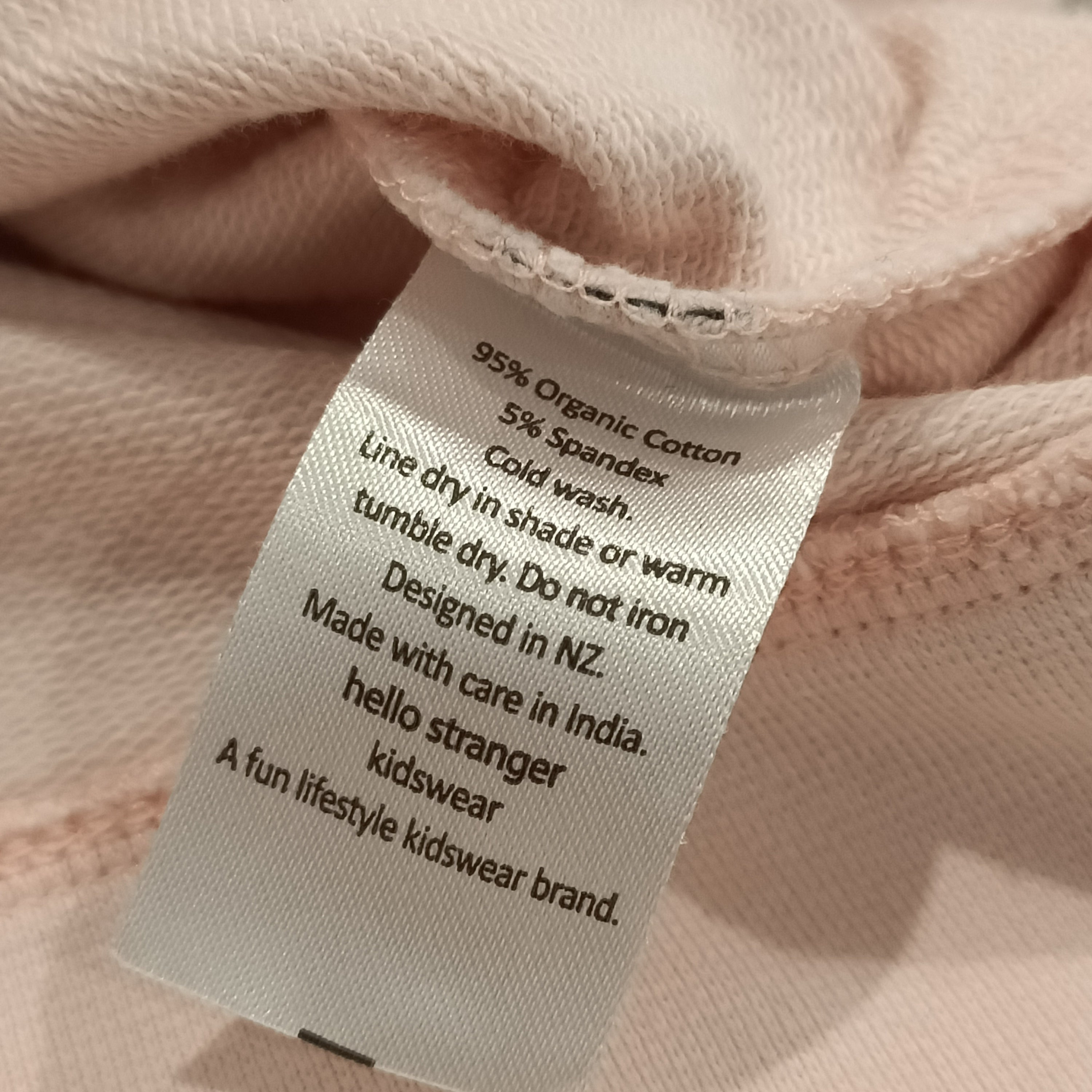 HELLO STRANGER hoodie size 2yrs pink