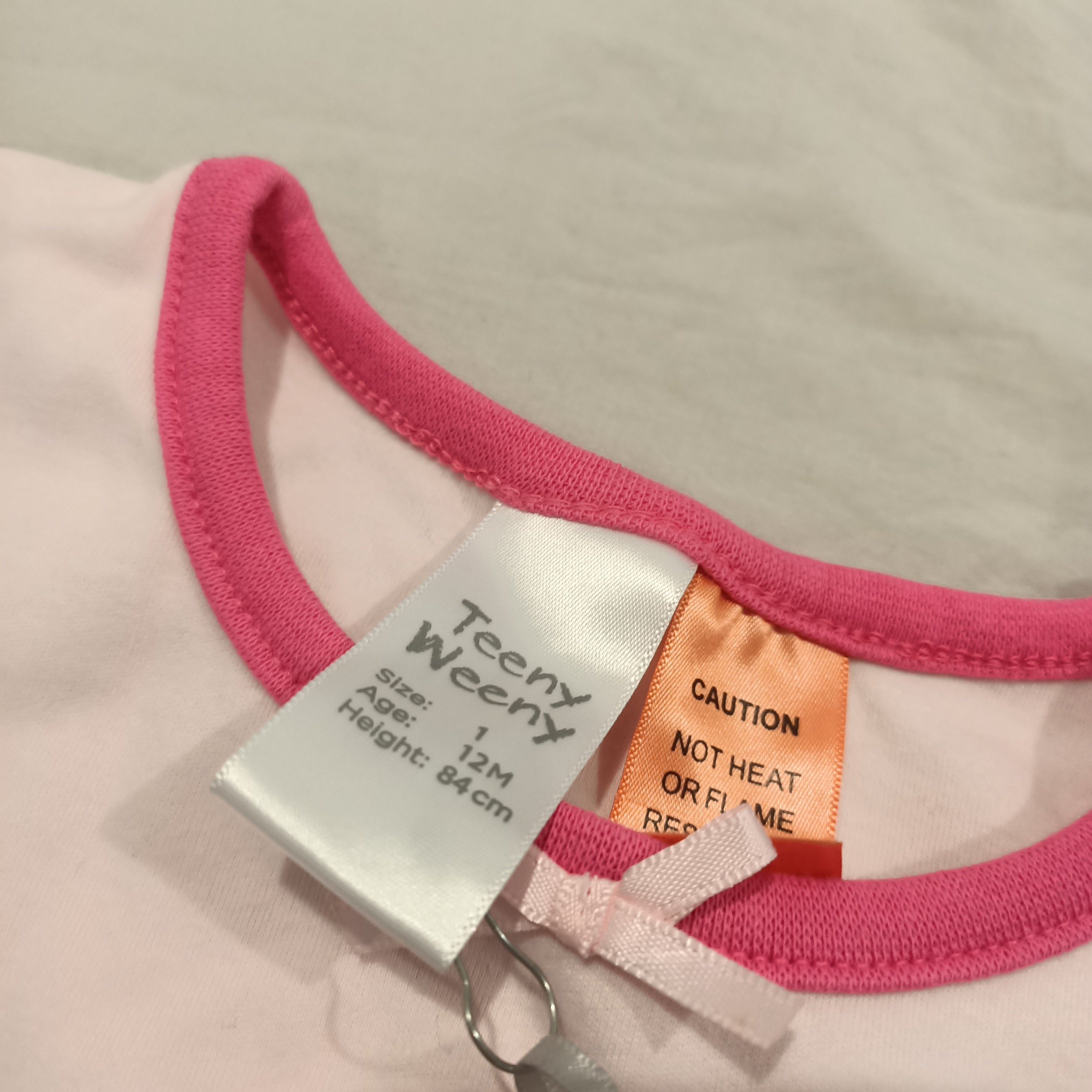 NEW Teeny Tweeny pyjama set size 12m baby girls Puppy Love