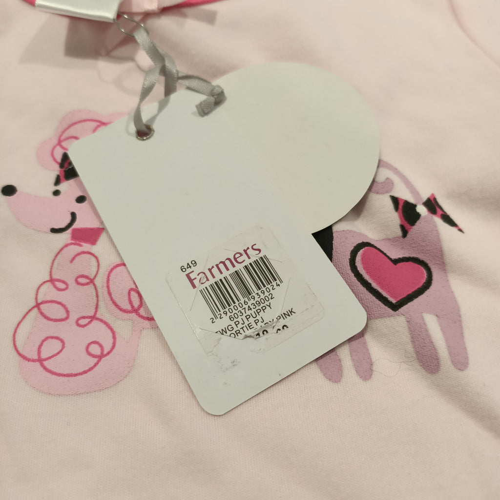 NEW Teeny Tweeny pyjama set size 12m baby girls Puppy Love