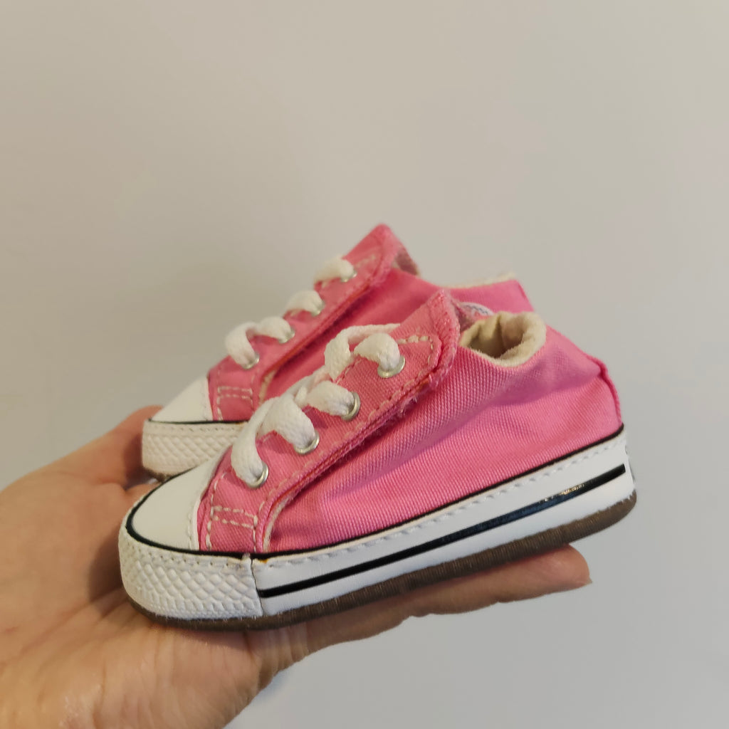 CONVERSE Chuck Taylor All Star Cribster size 3-6m baby shoes pink