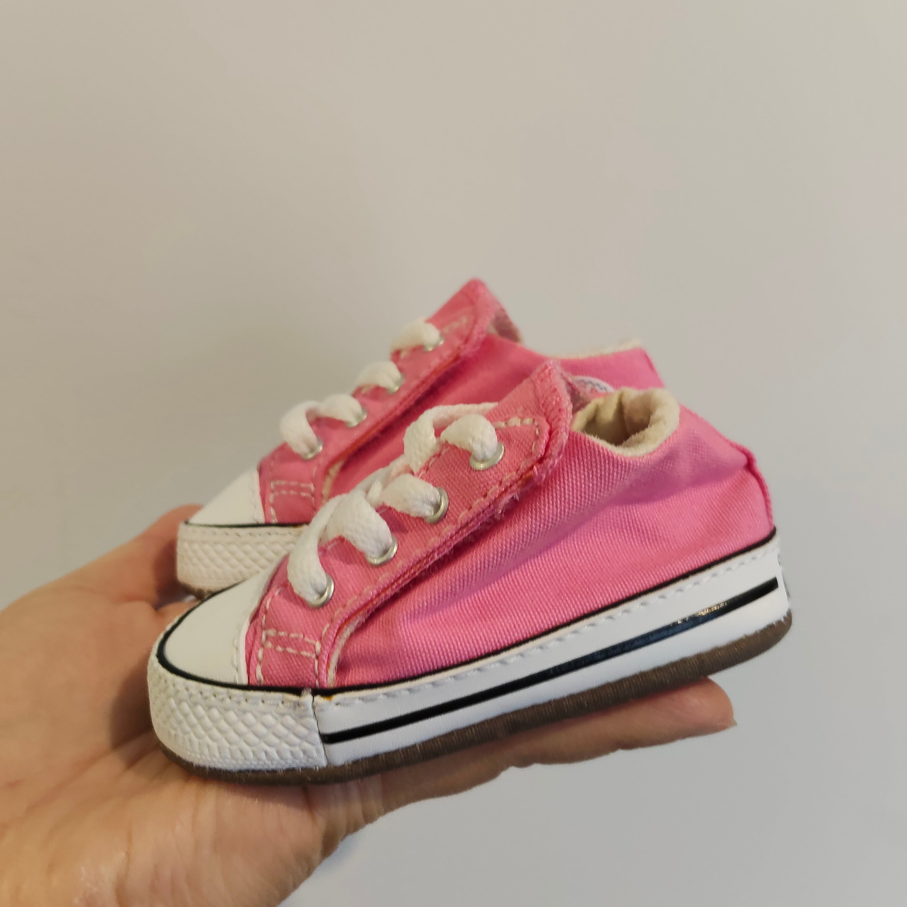 CONVERSE Chuck Taylor All Star Cribster size 3-6m baby shoes pink