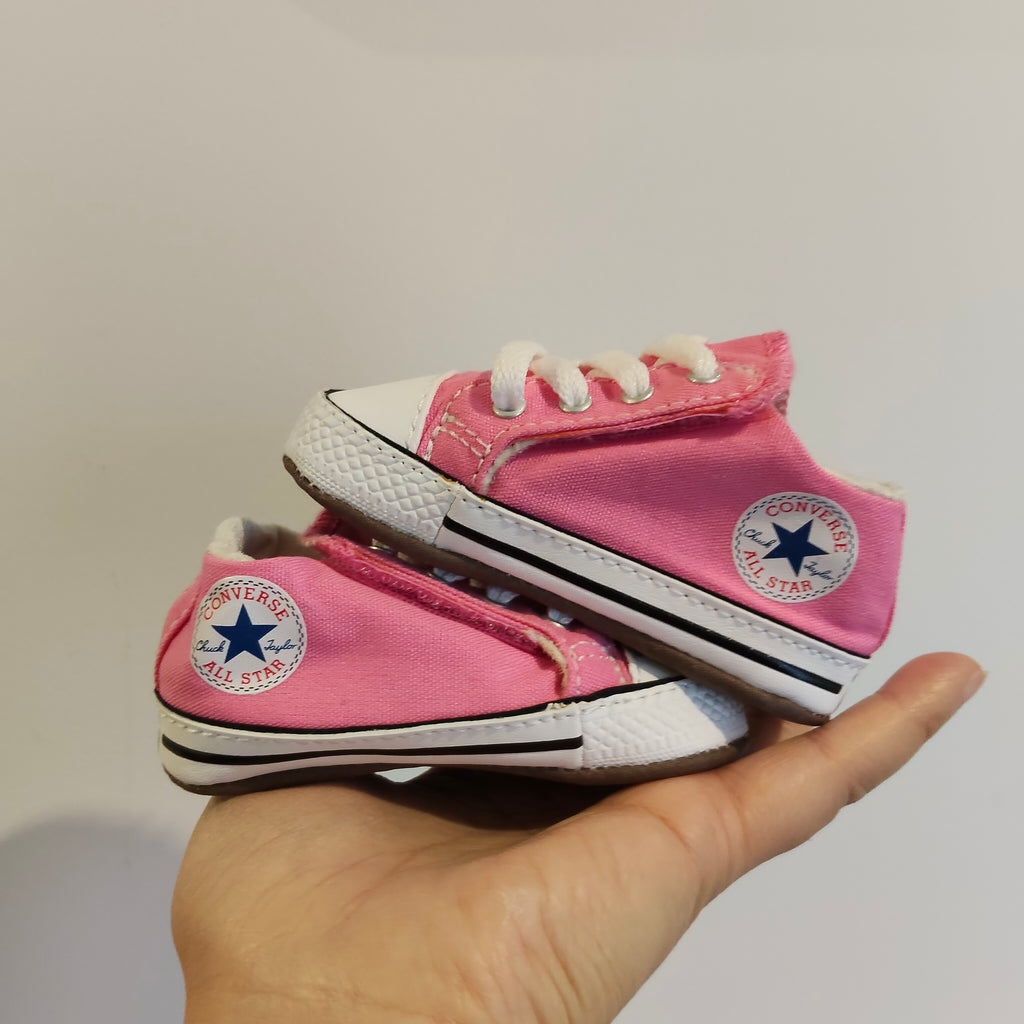 CONVERSE Chuck Taylor All Star Cribster size 3-6m baby shoes pink