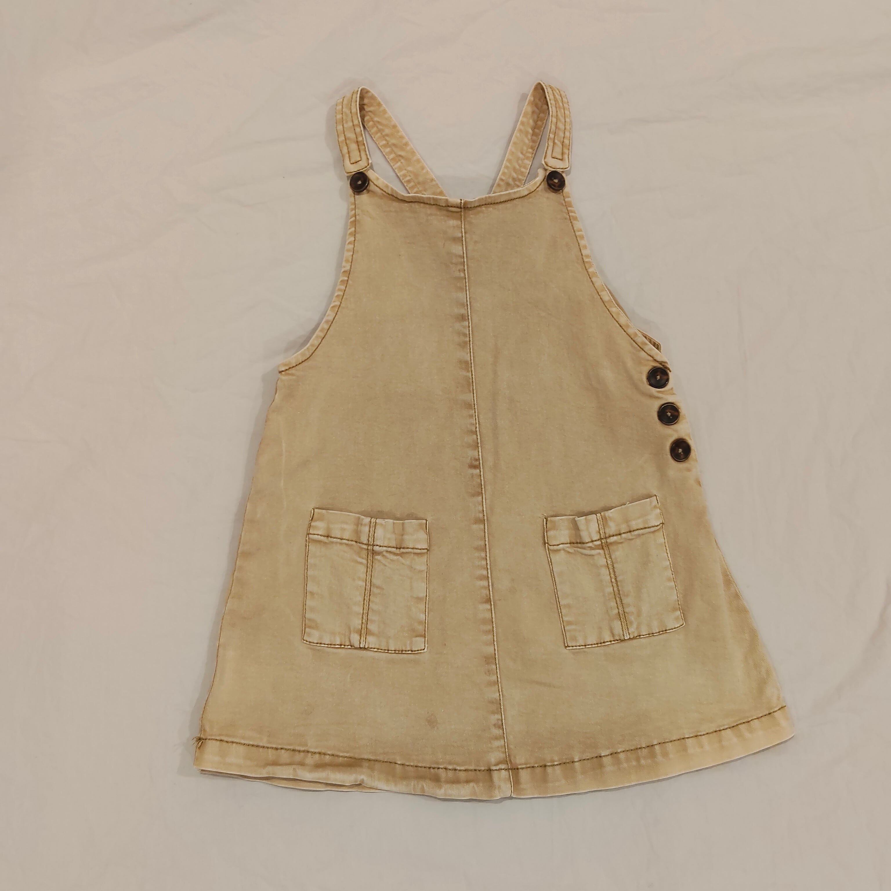 Zara denim jumper dress size 3-4y girls with front pockets – Haly Design Creative Studio