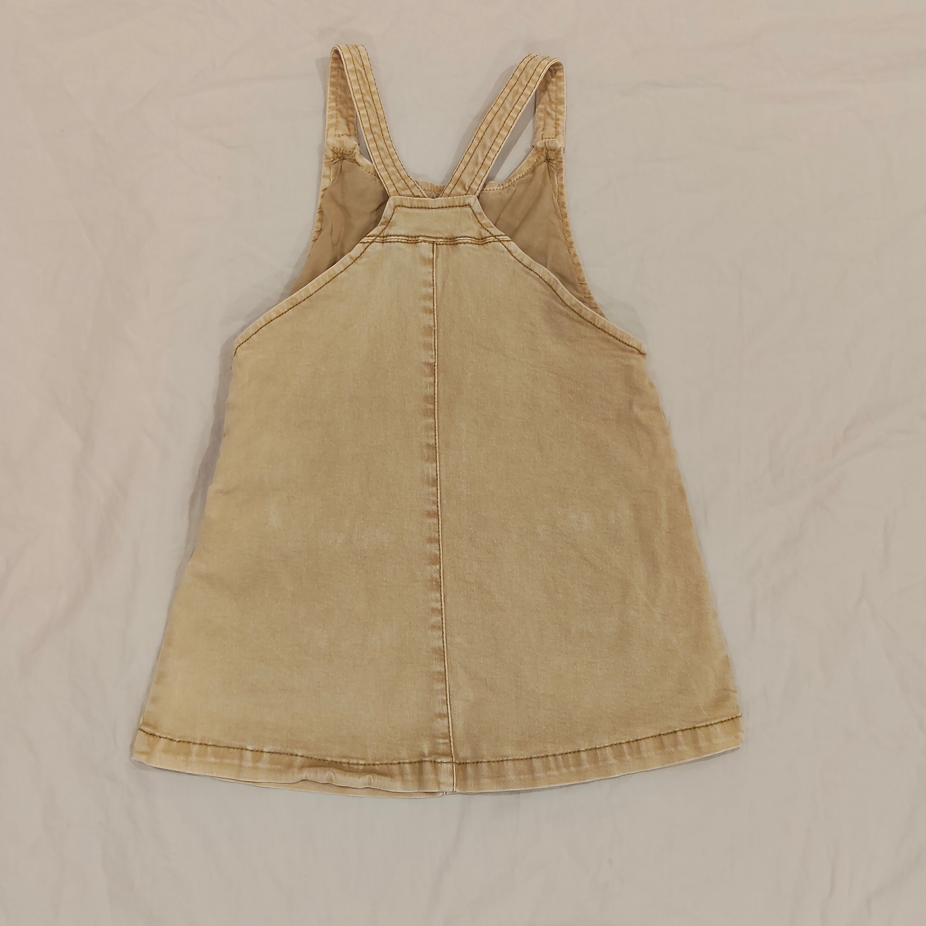 Zara denim jumper dress size 3-4y girls with front pockets
