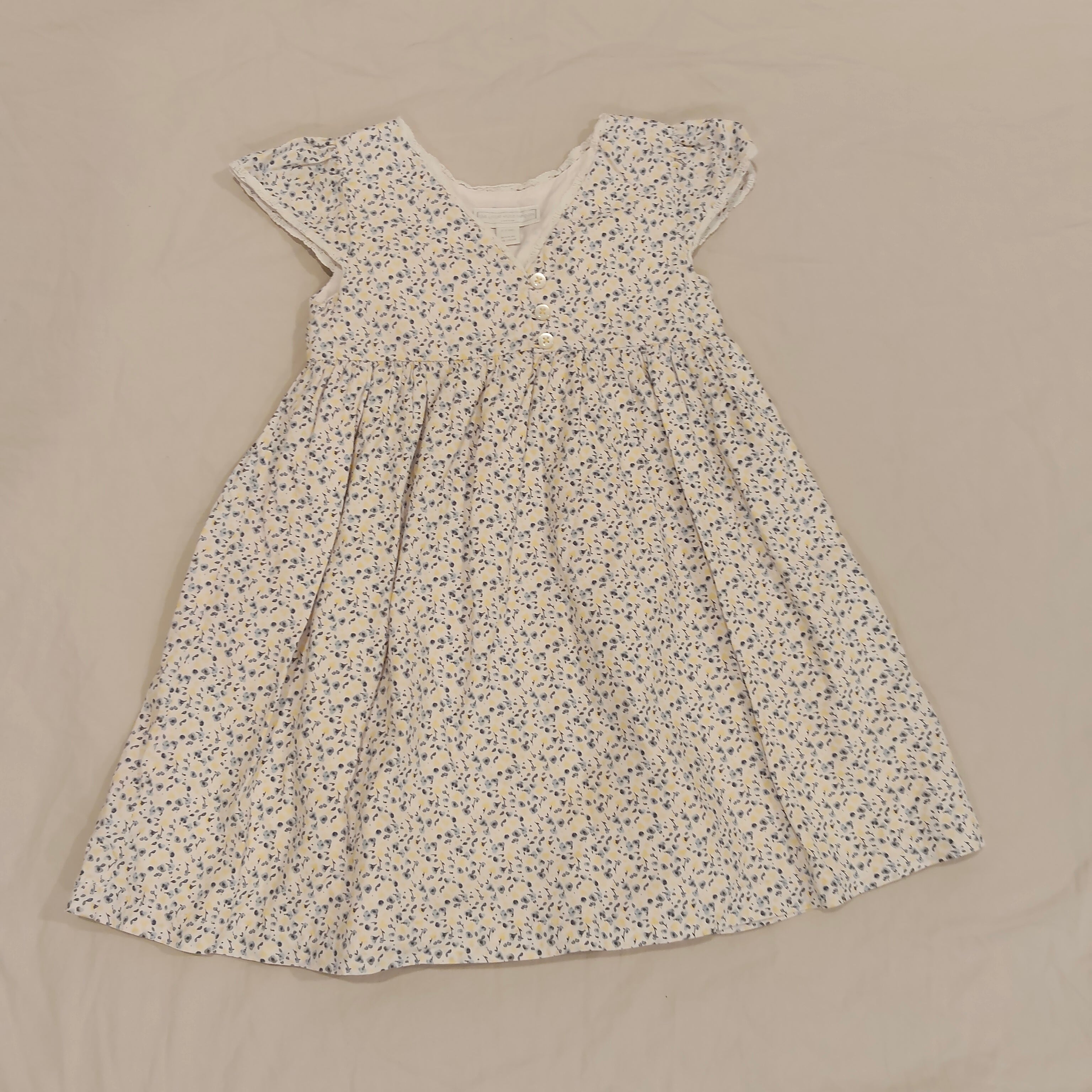The Little White Company London 2-3yrs Girls Floral Smock Dress