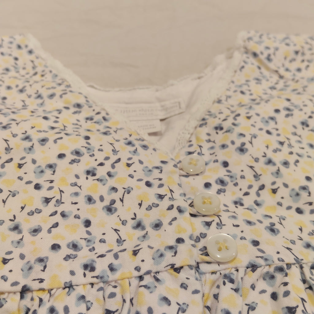 The Little White Company London 2-3yrs Girls Floral Smock Dress