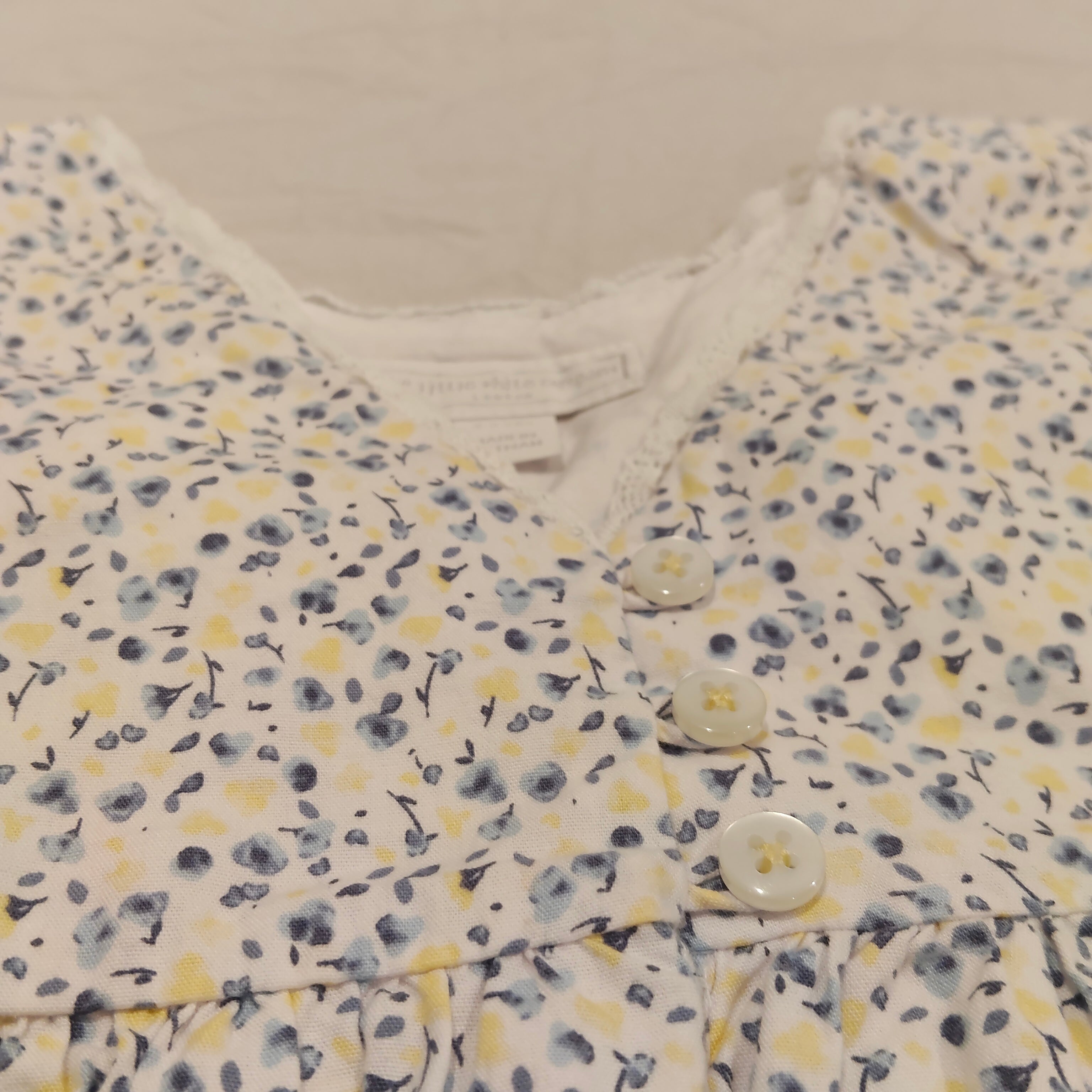 The Little White Company London 2-3yrs Girls Floral Smock Dress