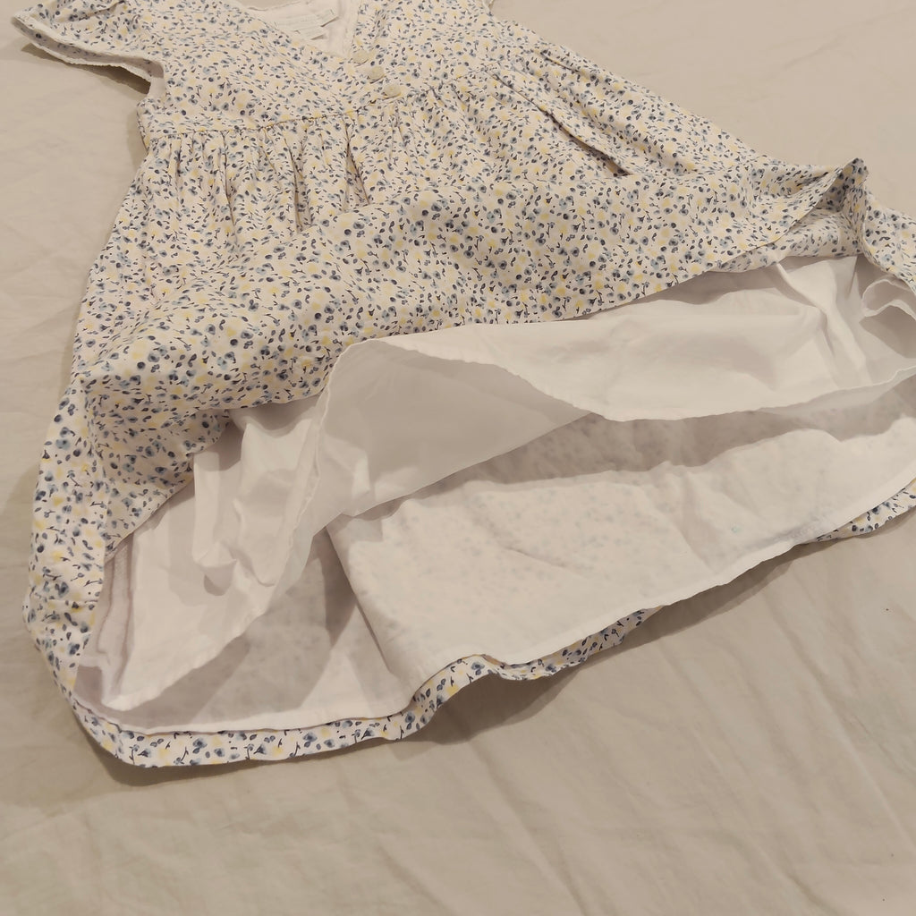 The Little White Company London 2-3yrs Girls Floral Smock Dress