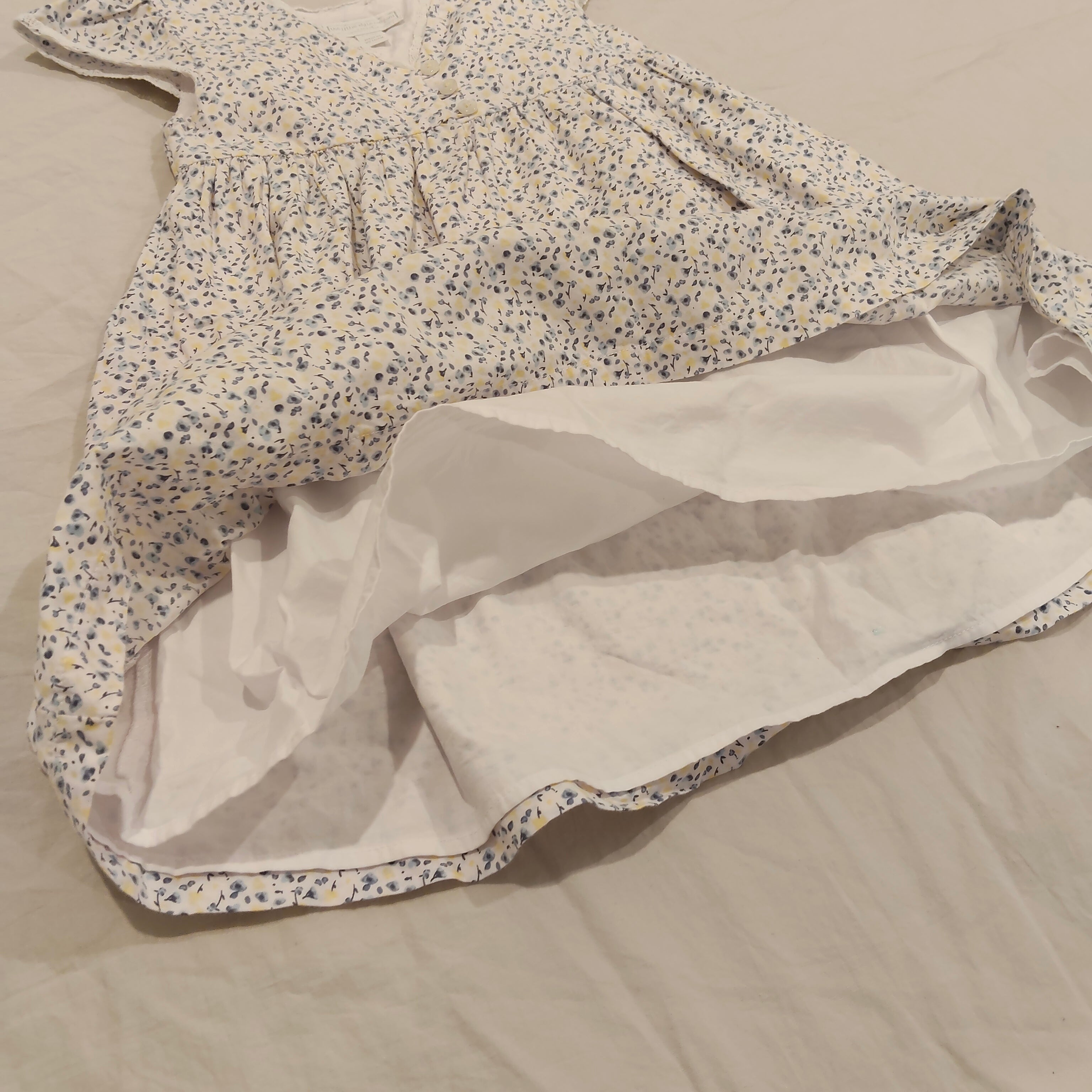 The Little White Company London 2-3yrs Girls Floral Smock Dress