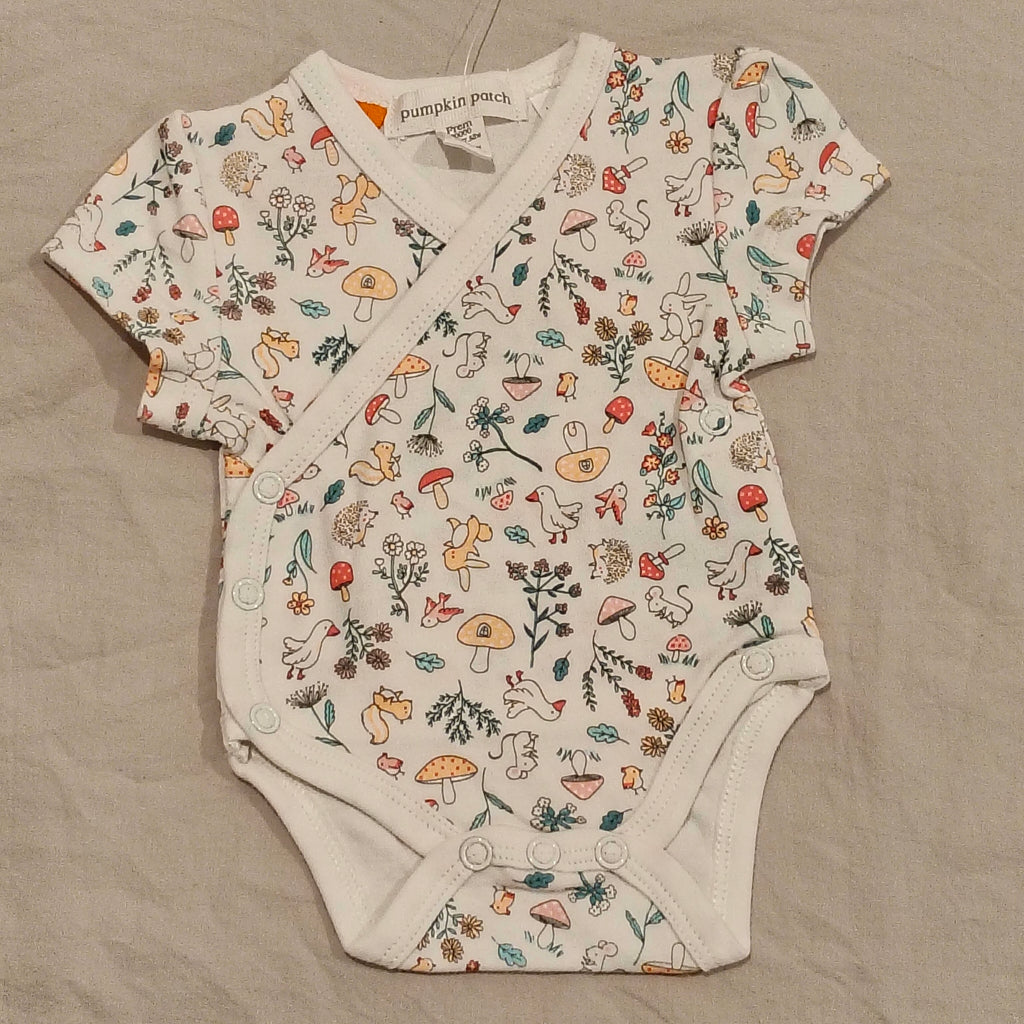 New PUMPKIN PATCH 2pk crossover bodysuits size Prem baby