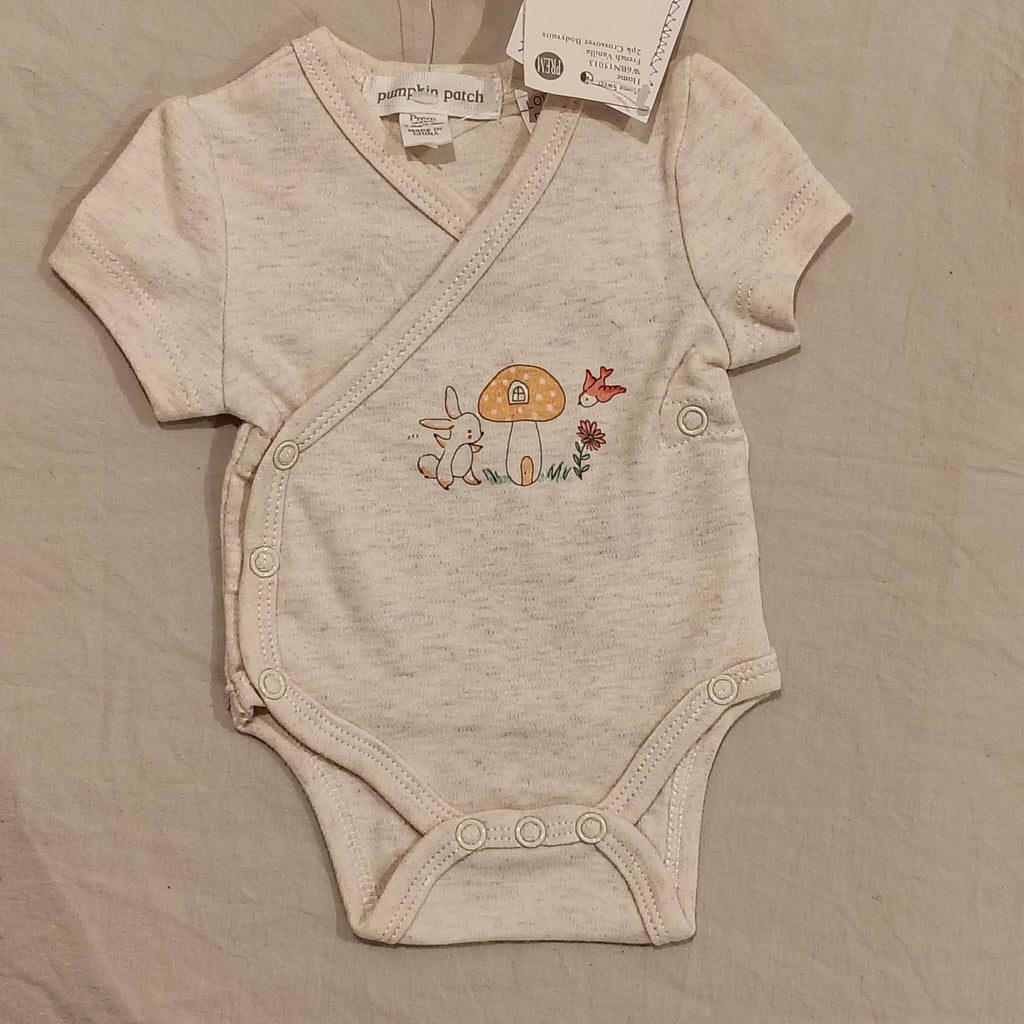 New PUMPKIN PATCH 2pk crossover bodysuits size Prem baby