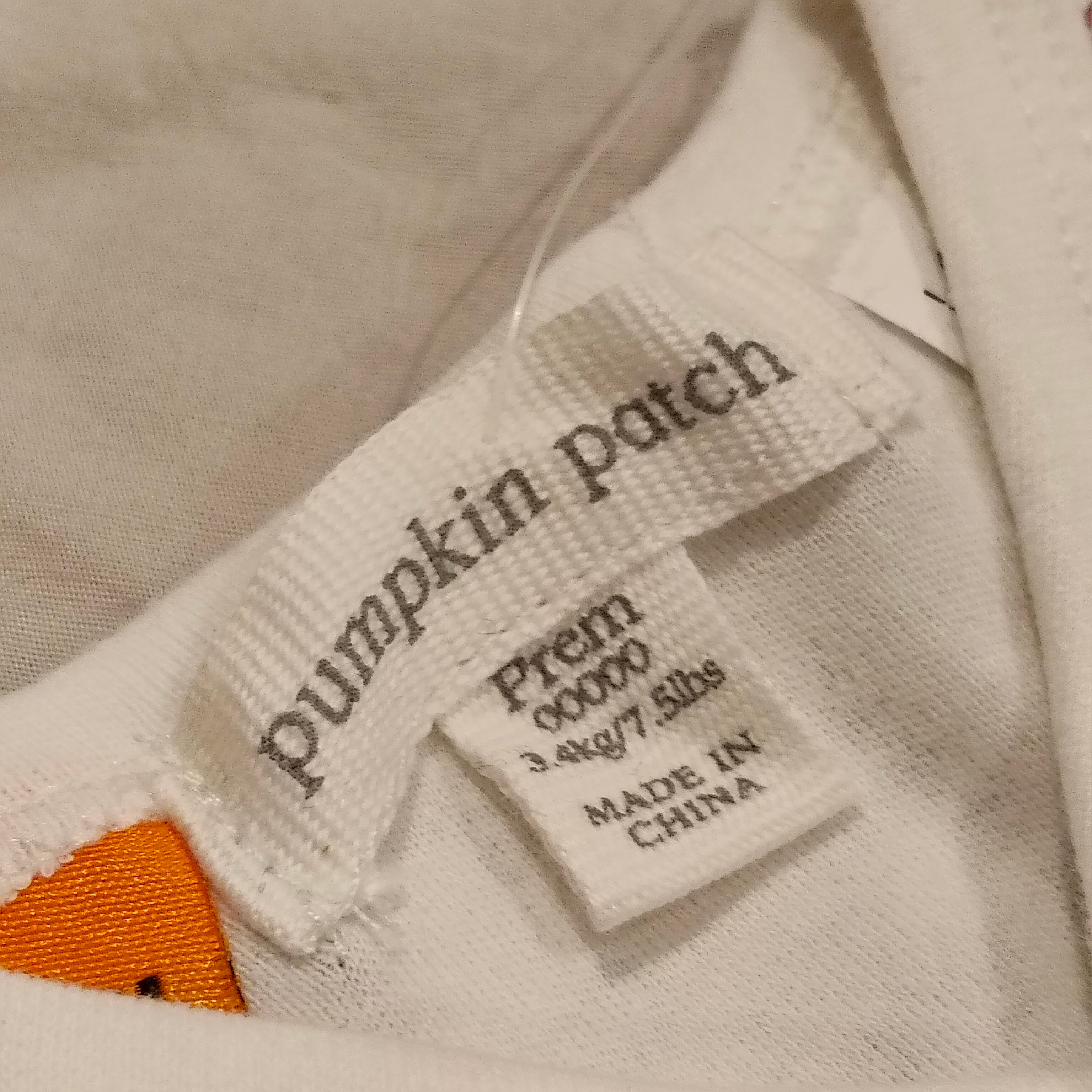 New PUMPKIN PATCH 2pk crossover bodysuits size Prem baby