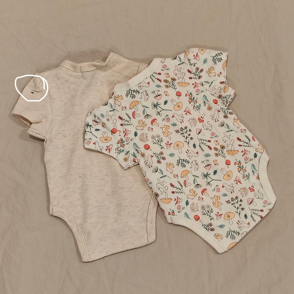 New PUMPKIN PATCH 2pk crossover bodysuits size Prem baby