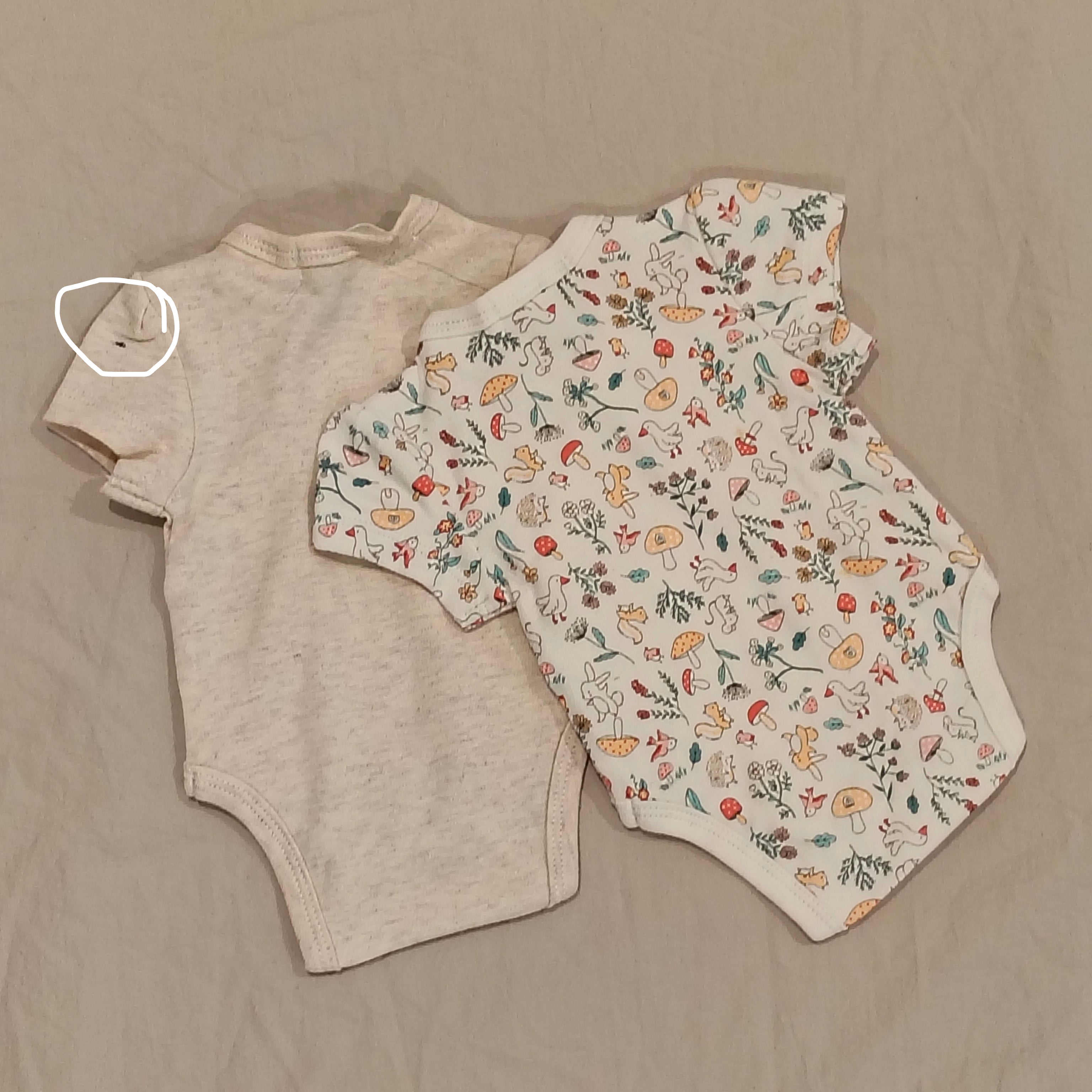 New PUMPKIN PATCH 2pk crossover bodysuits size Prem baby