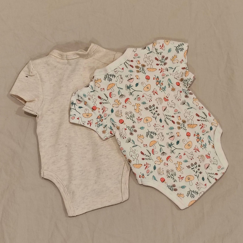 New PUMPKIN PATCH 2pk crossover bodysuits size Prem baby