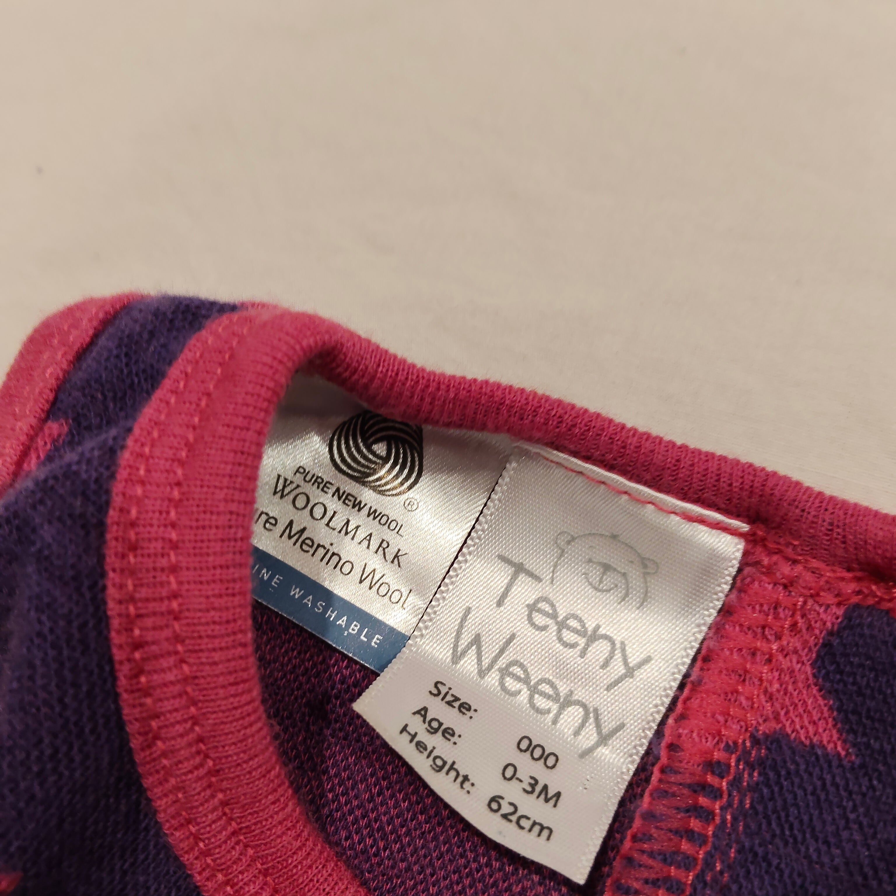 Teeny Weeny 100% MERINO set size Prem-NB