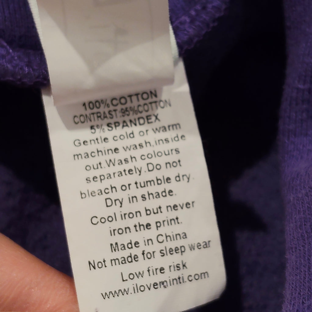 MINTI sleeveless hoodie size 4yrs girls purple