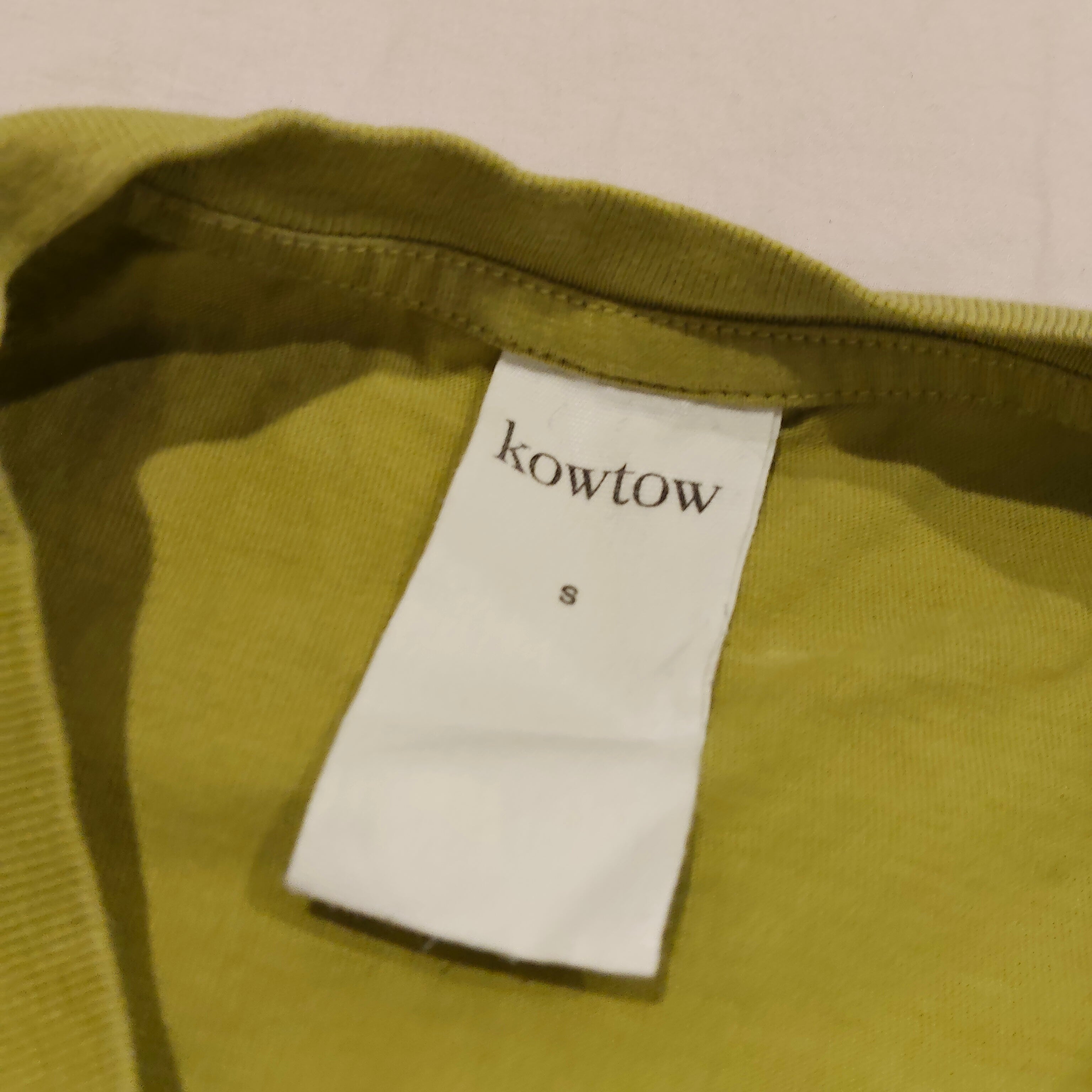 KOWTOW classic tee size S womens Deep Citrus Organic Cotton