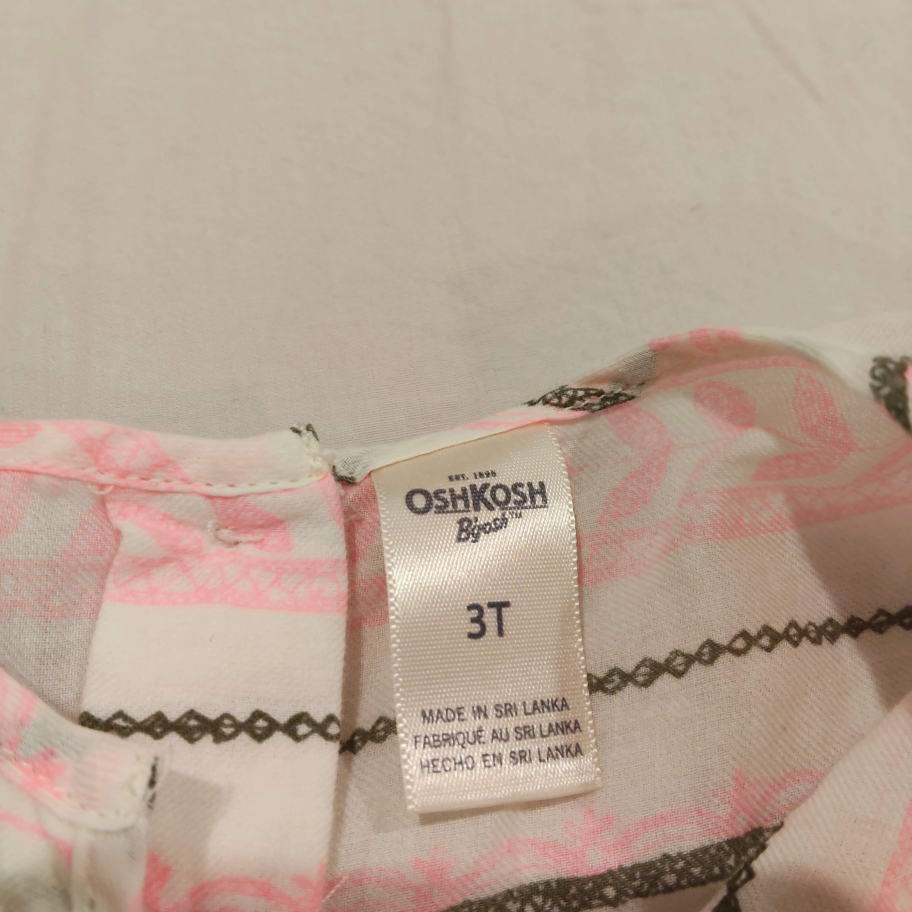 OSHKOSH B'gosh dress size 3yr girls short sleeve