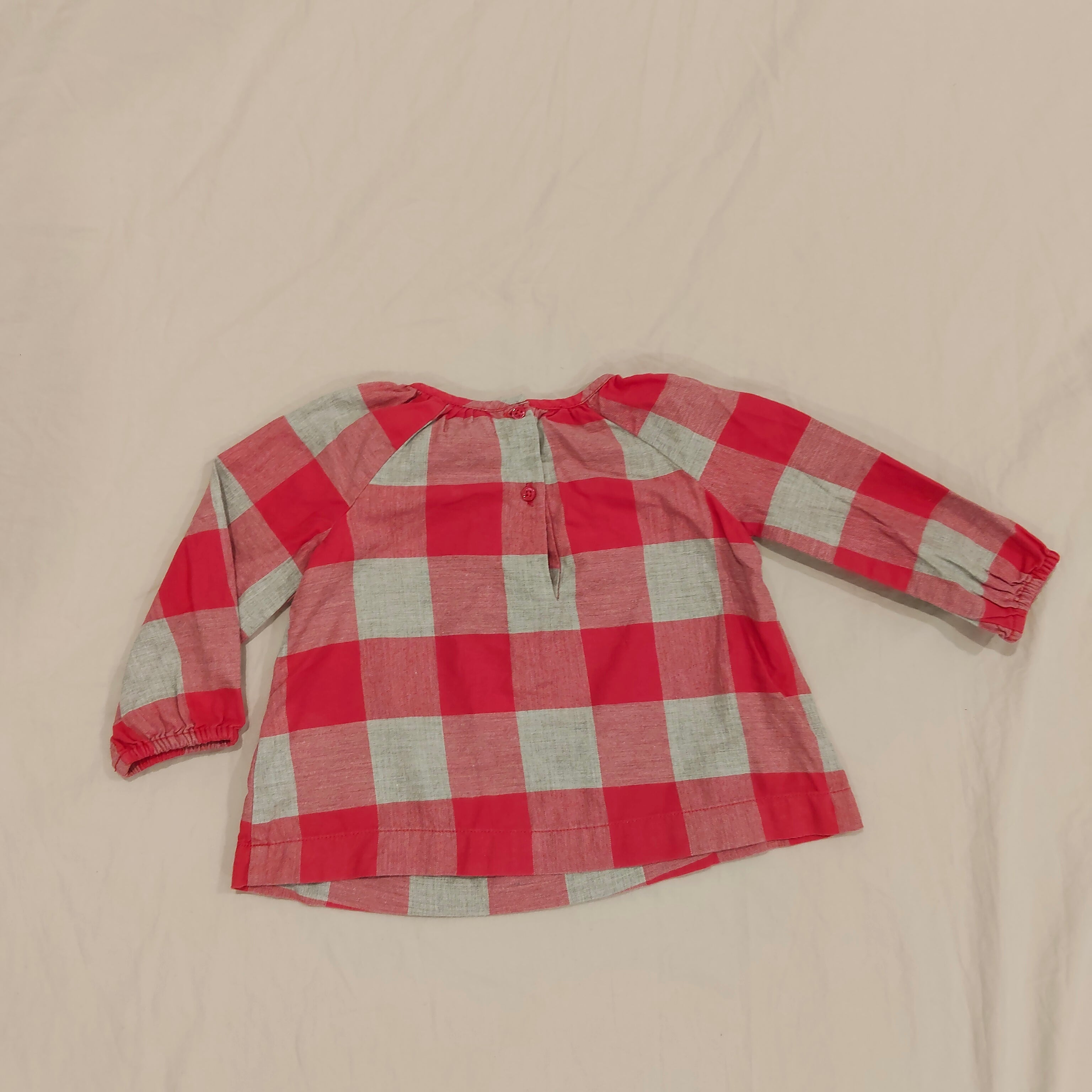 GAP baby top size 12-18m girls gingham