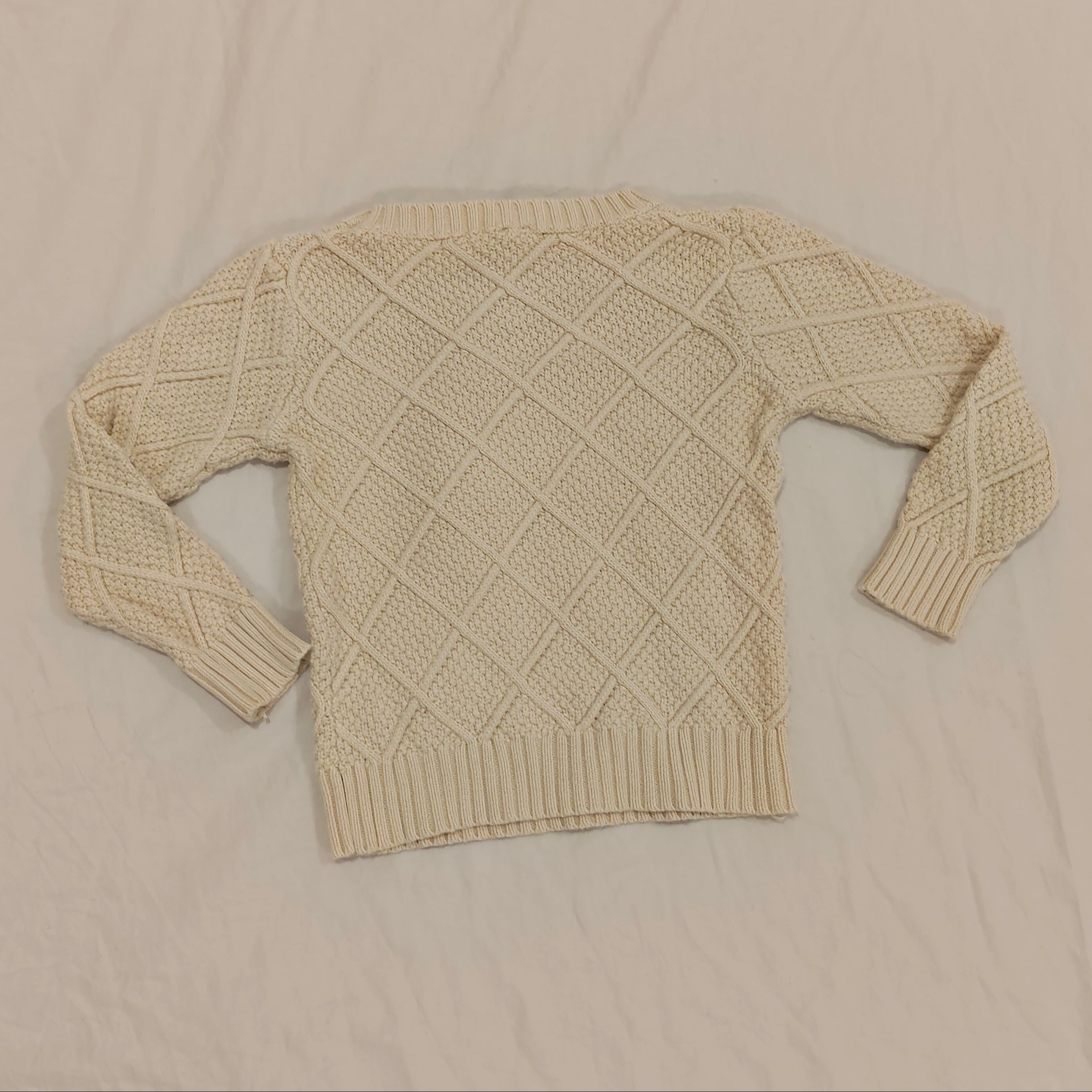 GAP knit jumper size 4yr unisex cream colour