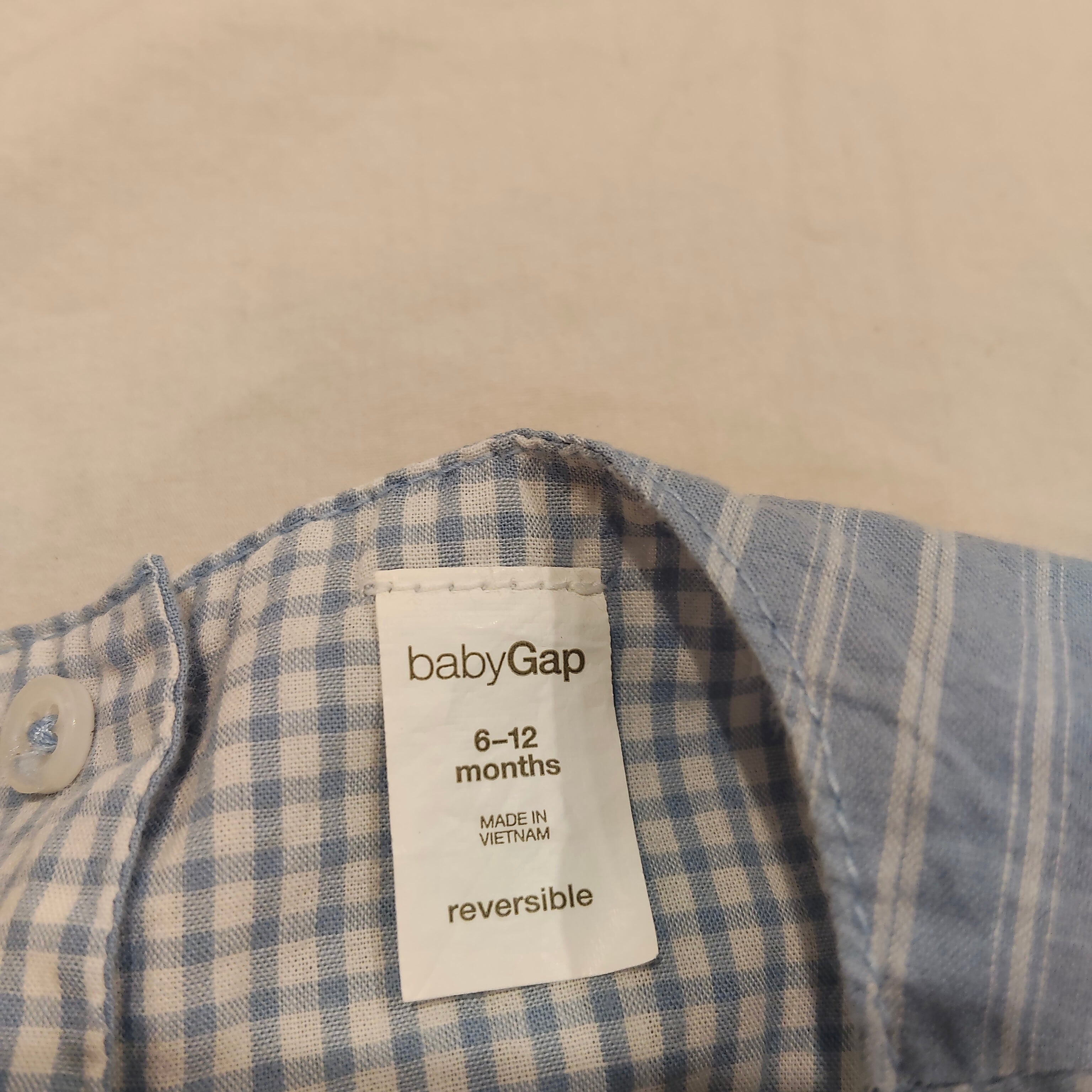GAP set size 6-12m Girls Reversible - Blue Ruffle Top & Bloomer Shorts