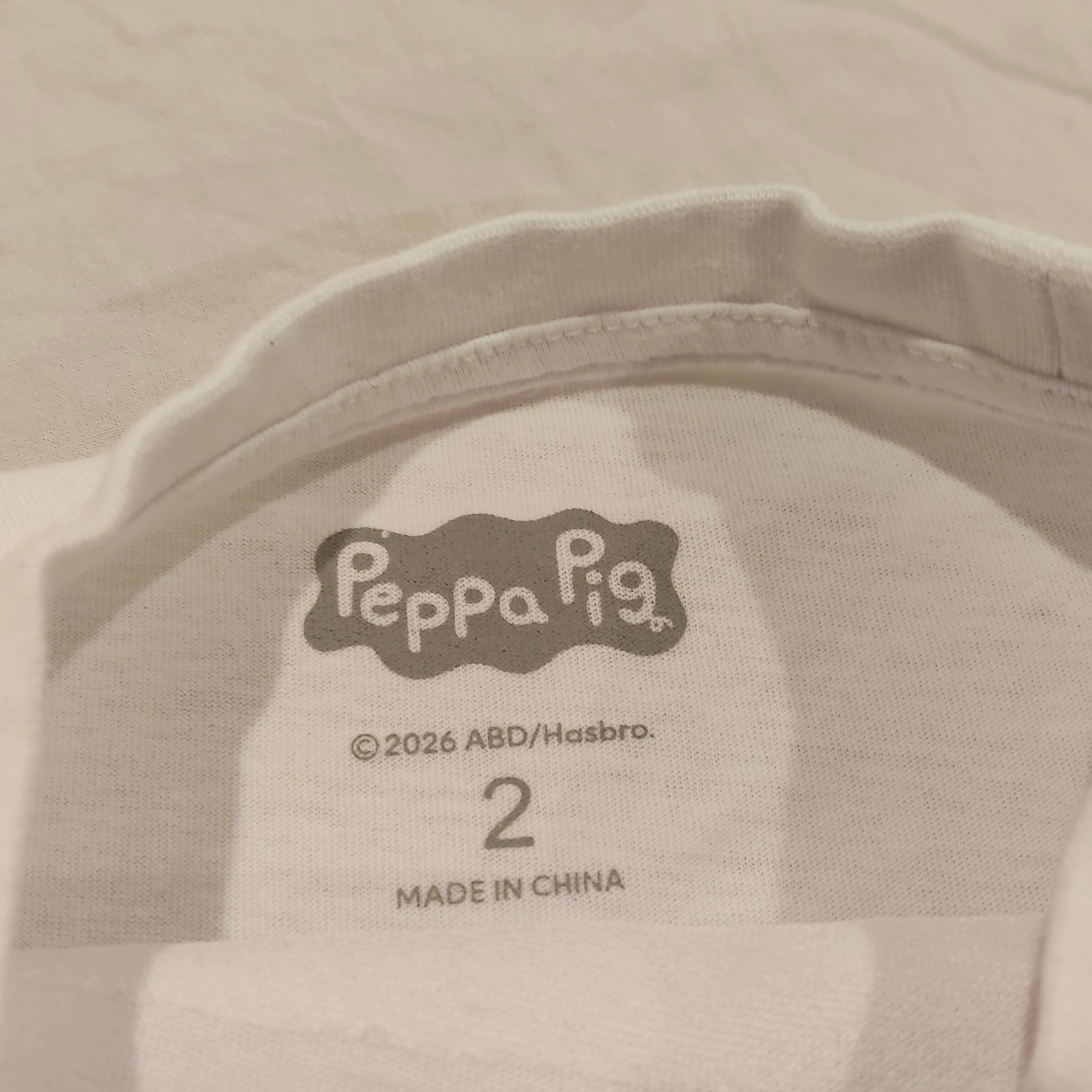 PEPPA PIG top size 2 girls long sleeve