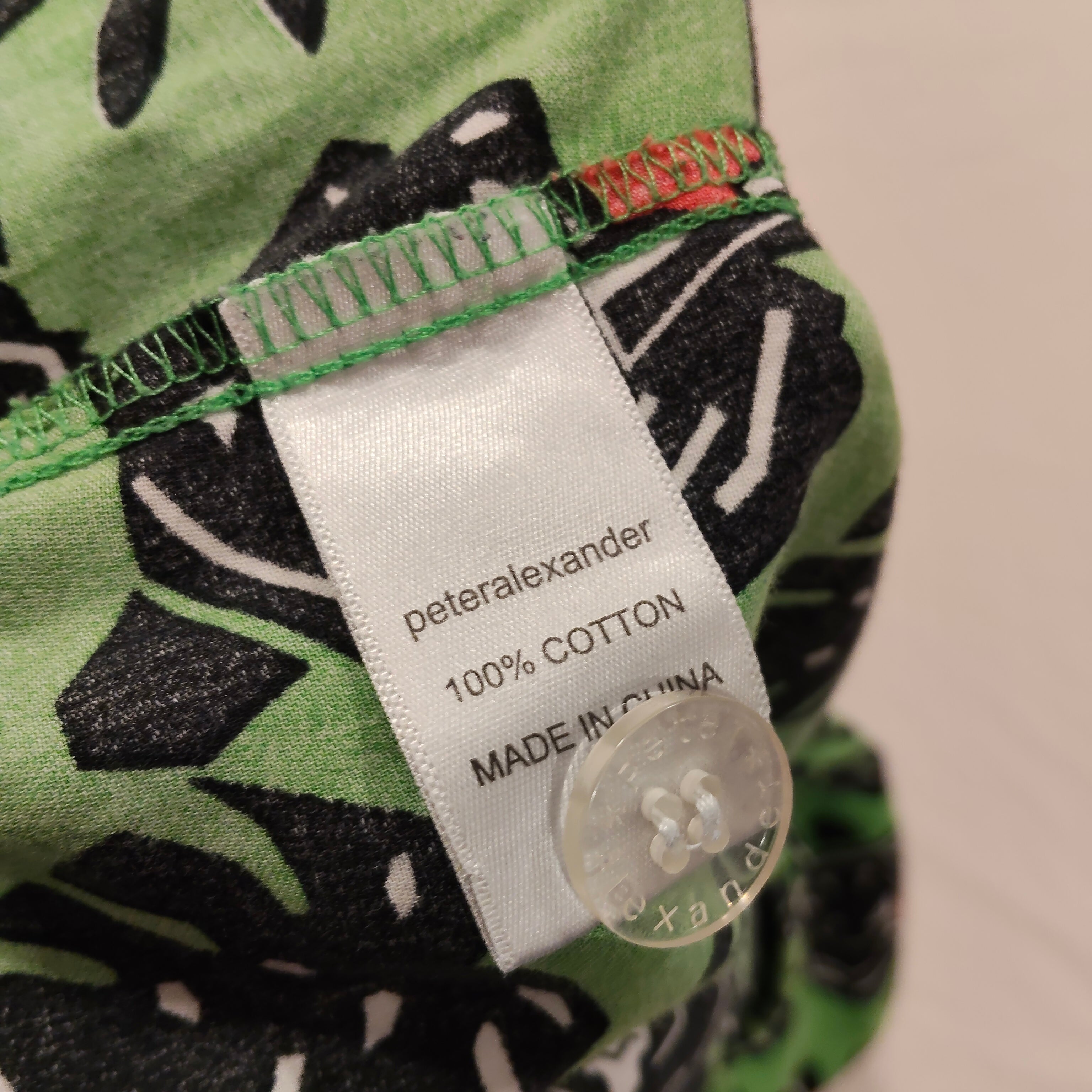 PETER ALEXANDER shorts size L Mens - Tiger Palm Sleep Short Pajama Green