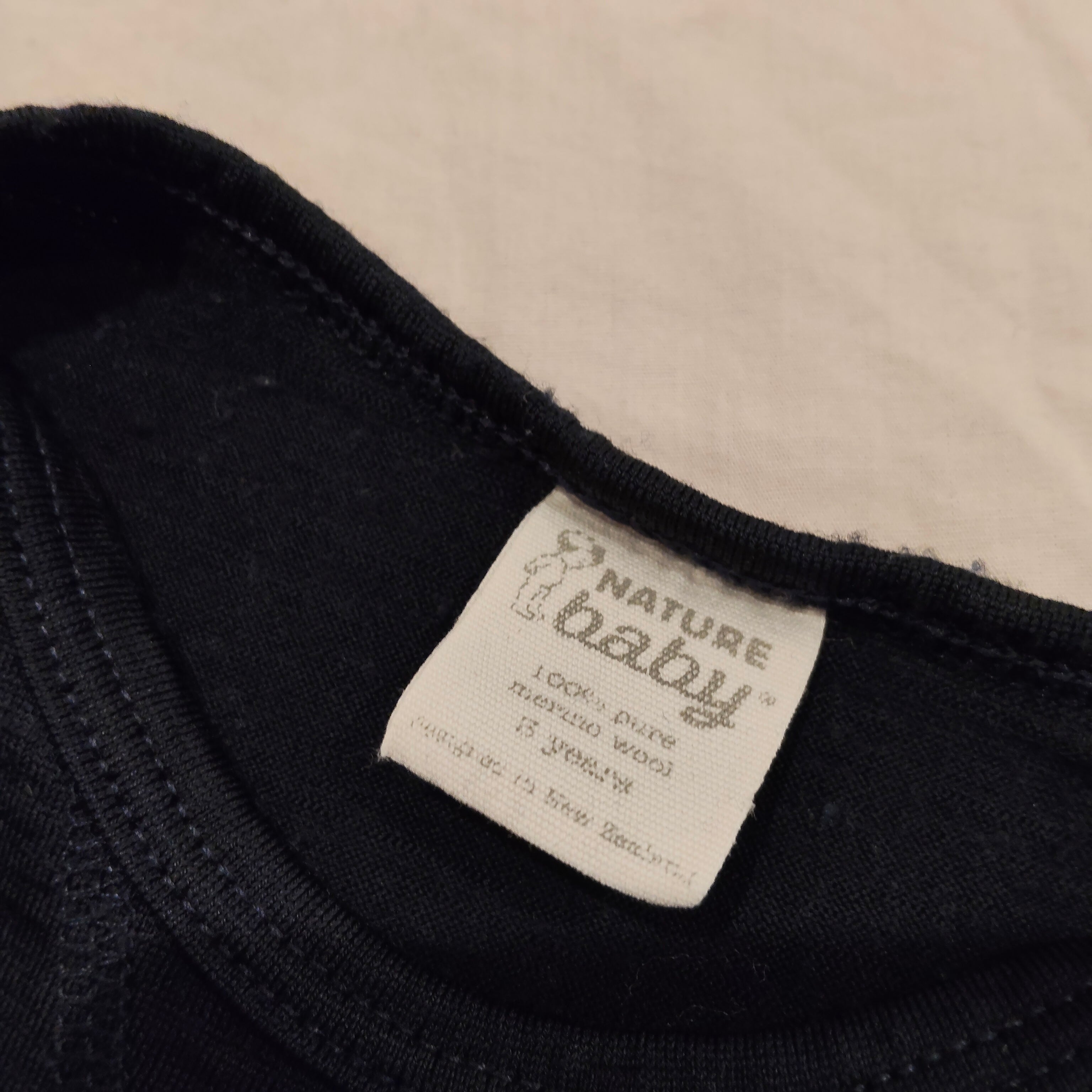 NATURE BABY 100% Merino size 3yrs unisex navy short sleeve