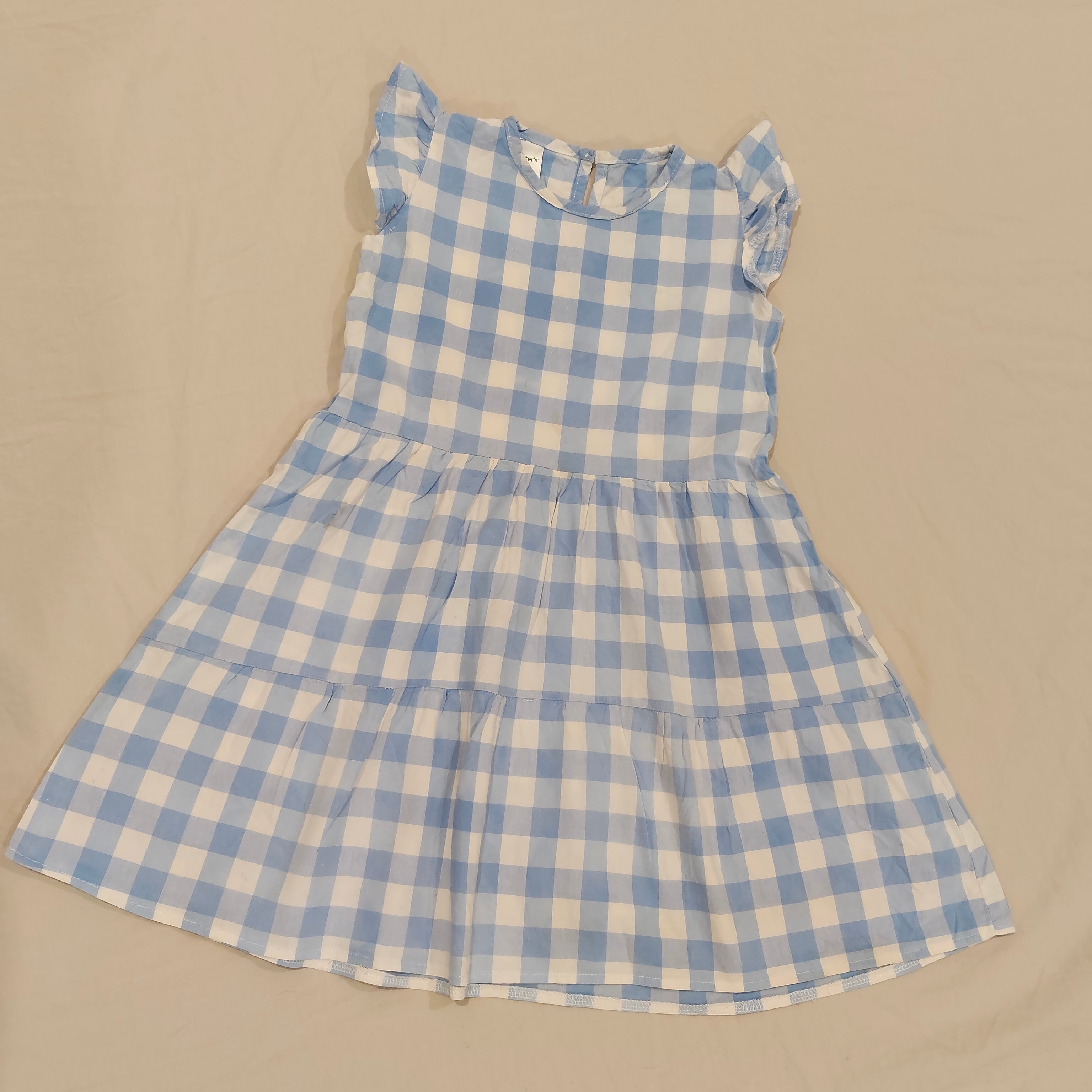 CARTER'S dress size 6 girls blue gingham