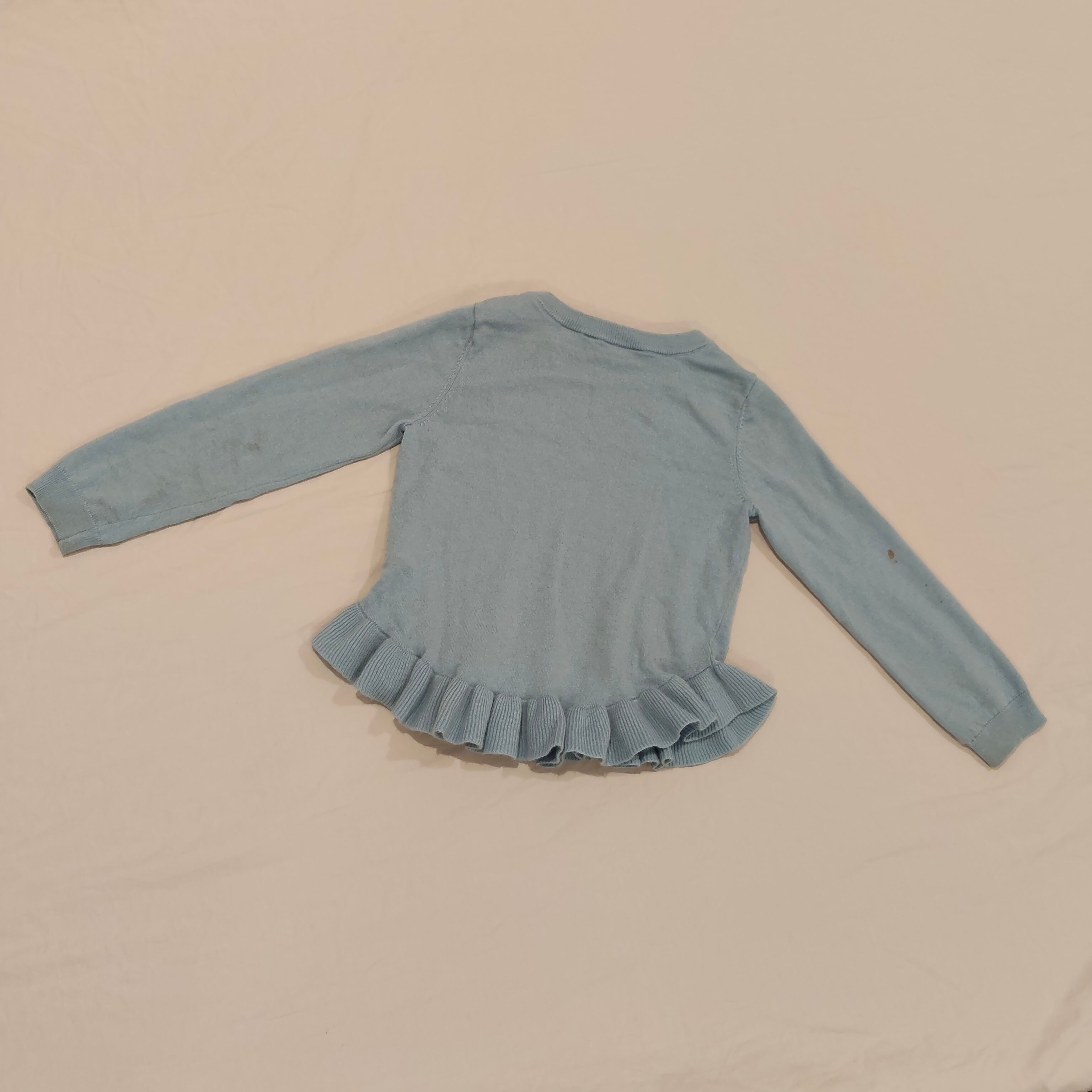 NORTH SOUTH 100% Merino top size 7yrs girls light blue