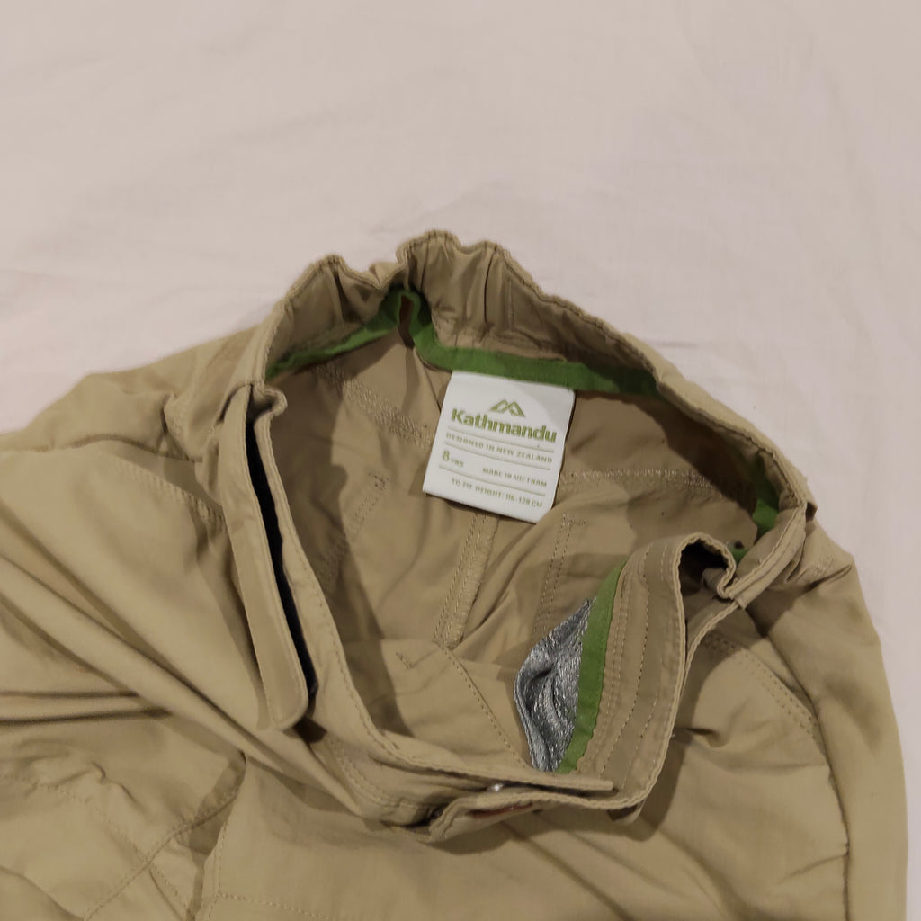 KATHMANDU Convertible Pants size 8yrs boys - Pants zip off into shorts - Hike